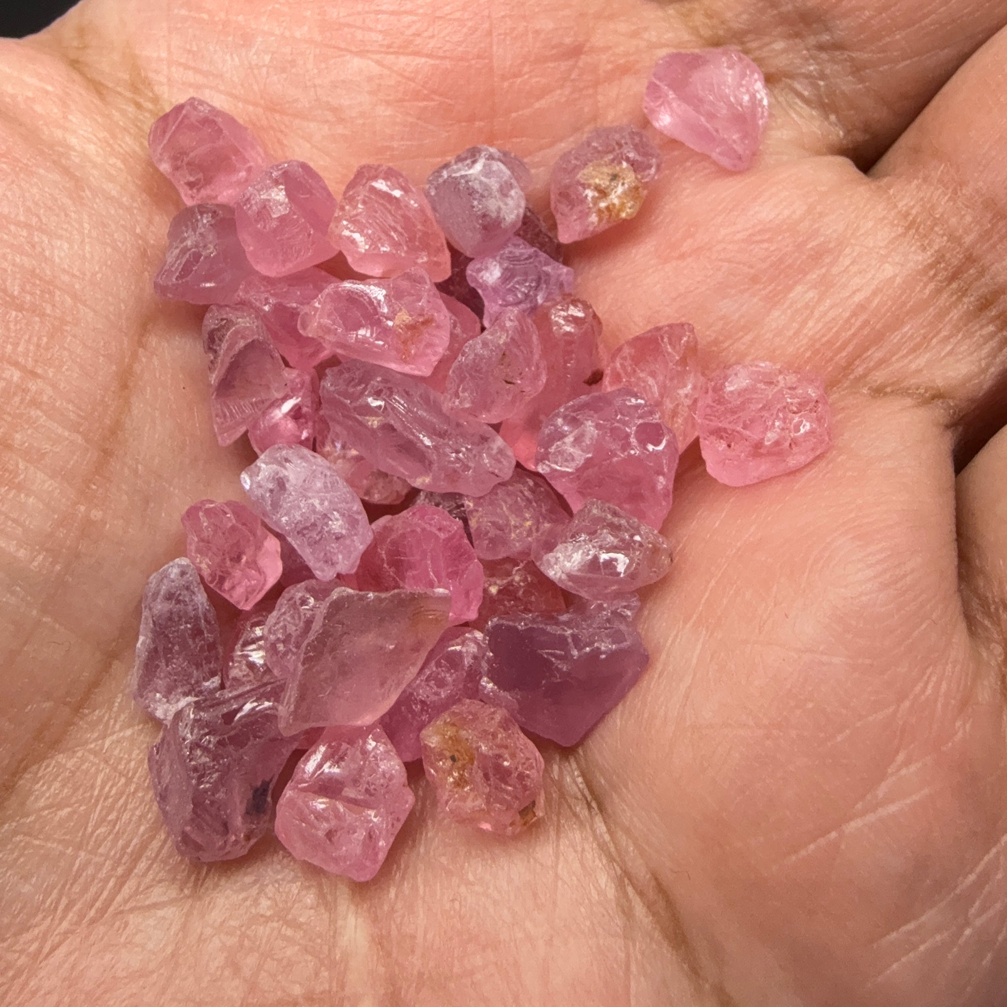 Mozambique Spinel Lot, Baby Pink colour, 68.43ct, Untreated Unheated. All have some inclusions and cracks, but if you want to have a play with them going cheap