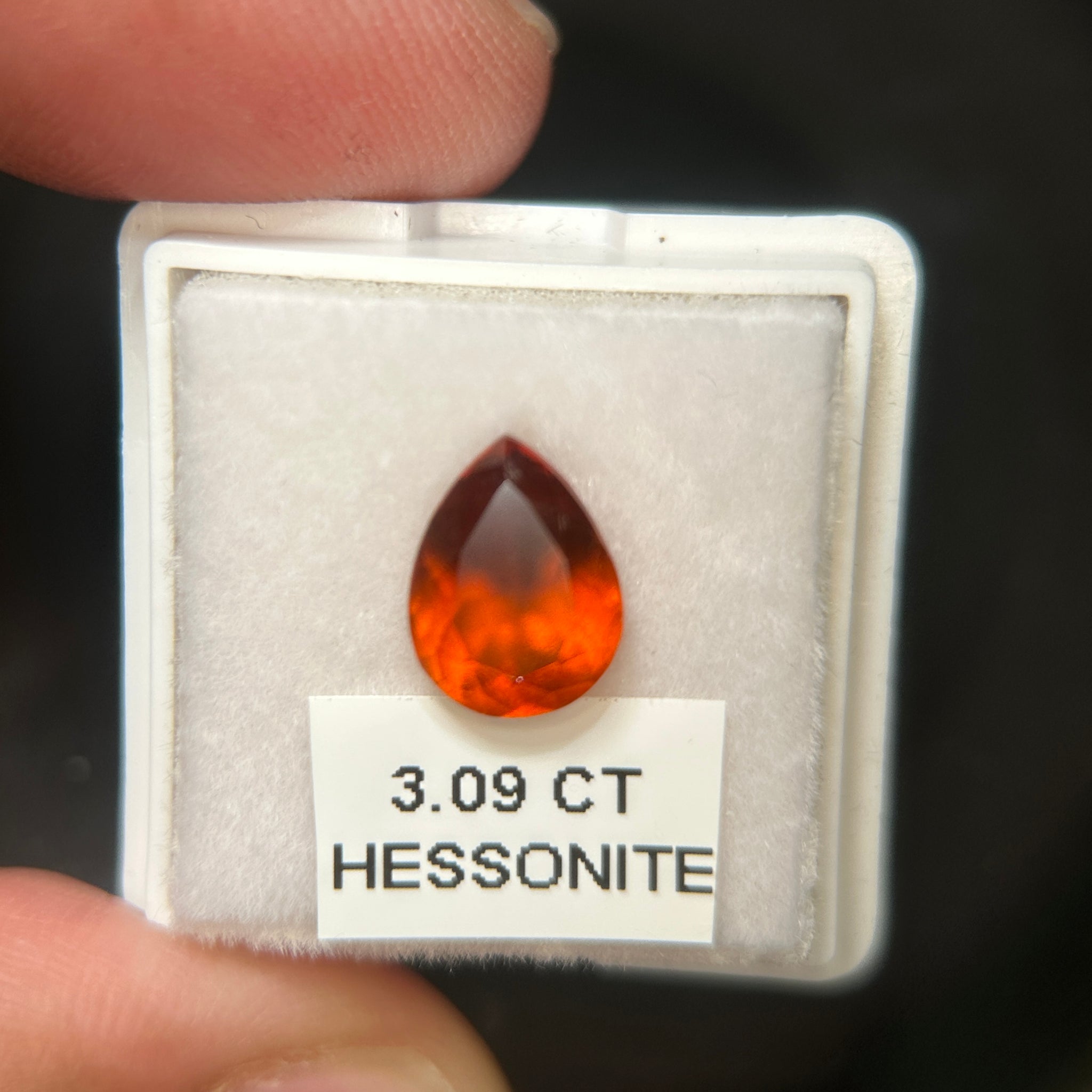 Hessonite, 3.09ct, Tanzania, Untreated Unheated