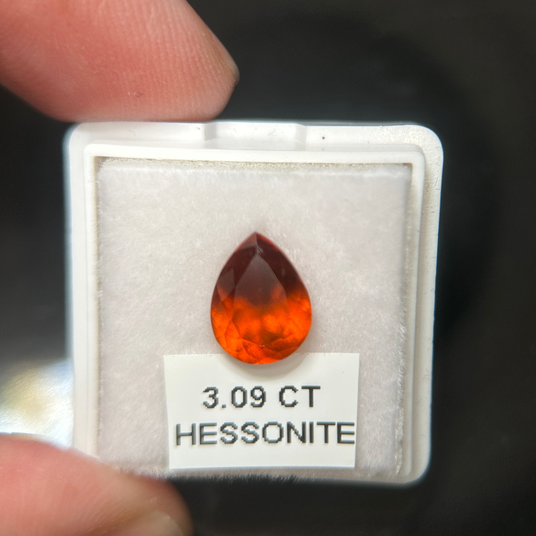 Hessonite, 3.09ct, Tanzania, Untreated Unheated