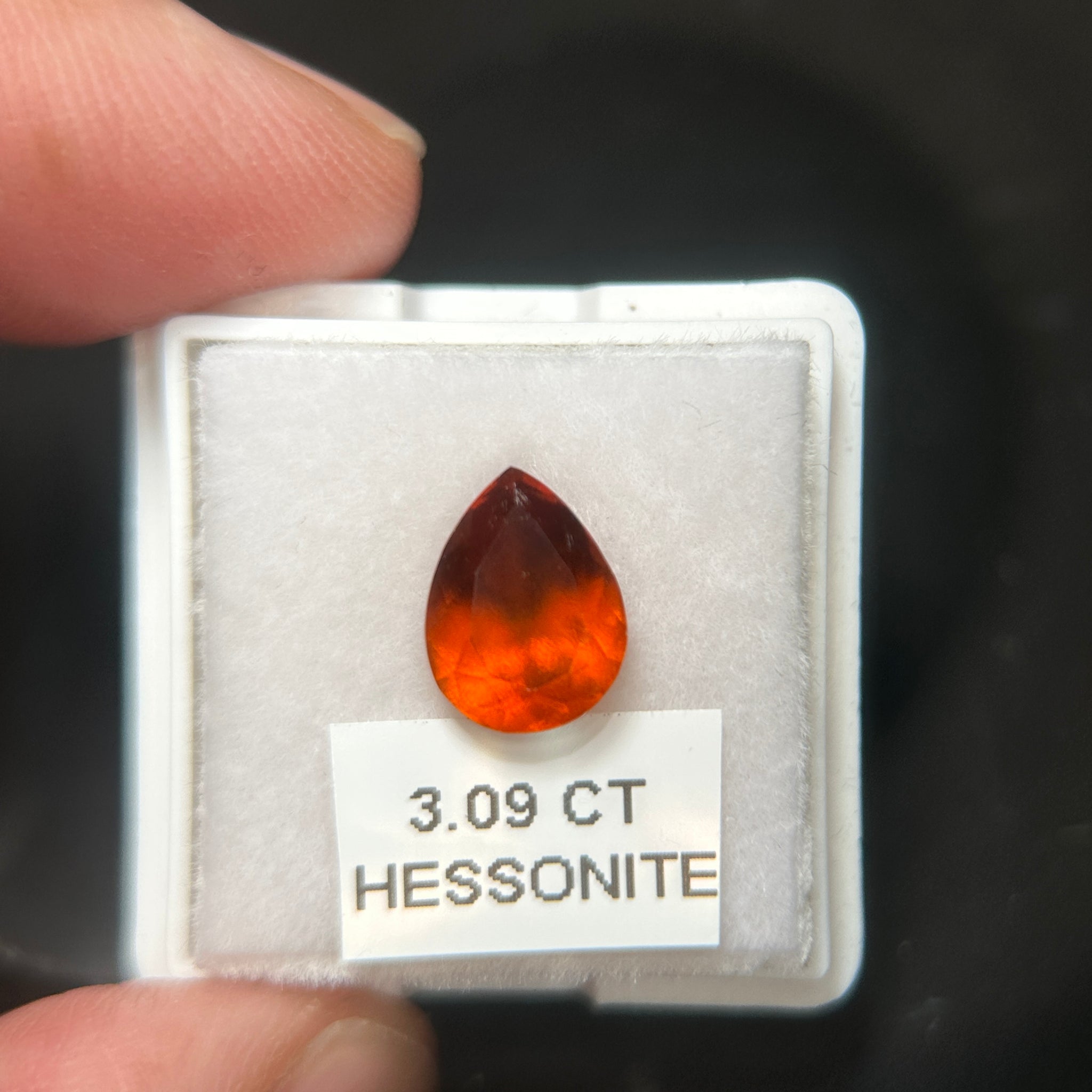 Hessonite, 3.09ct, Tanzania, Untreated Unheated