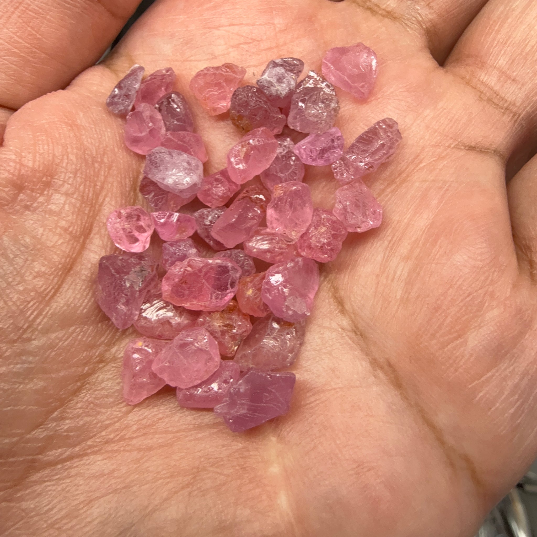 Mozambique Spinel Lot, Baby Pink colour, 68.43ct, Untreated Unheated. All have some inclusions and cracks, but if you want to have a play with them going cheap