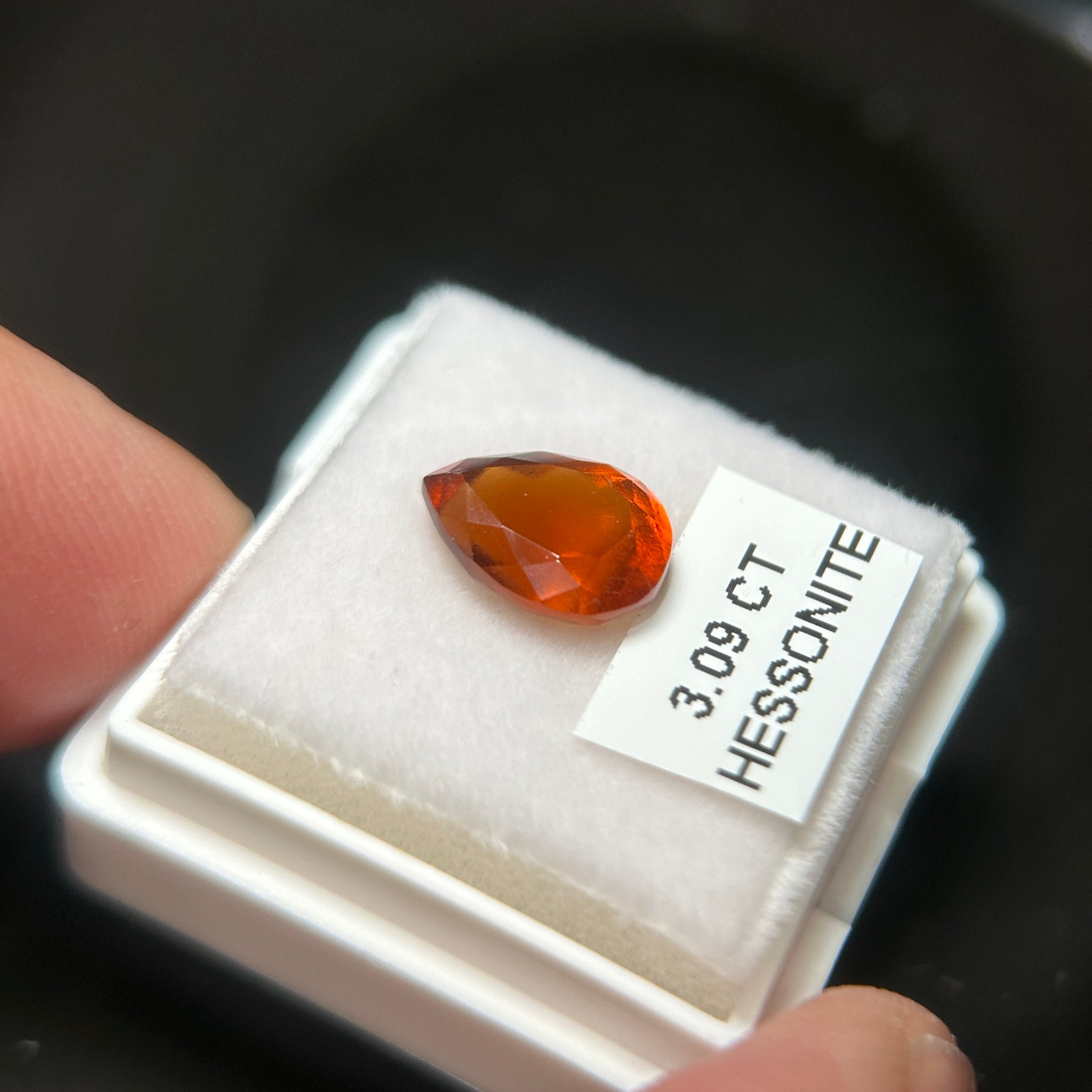 Hessonite, 3.09ct, Tanzania, Untreated Unheated