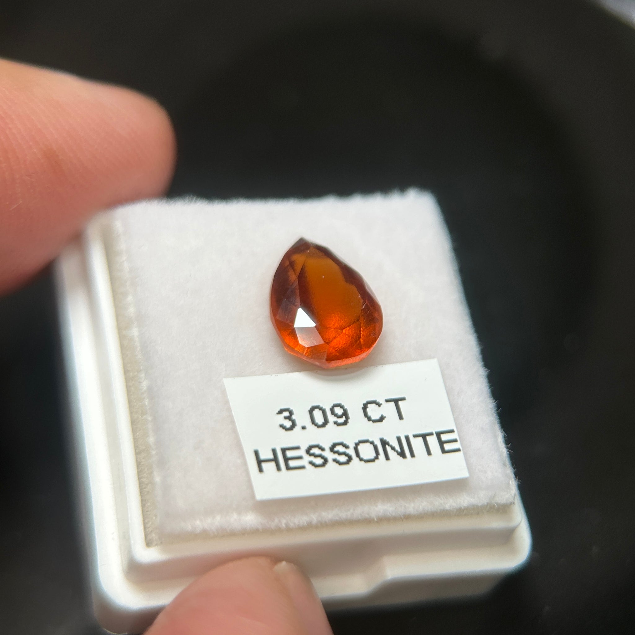 Hessonite, 3.09ct, Tanzania, Untreated Unheated