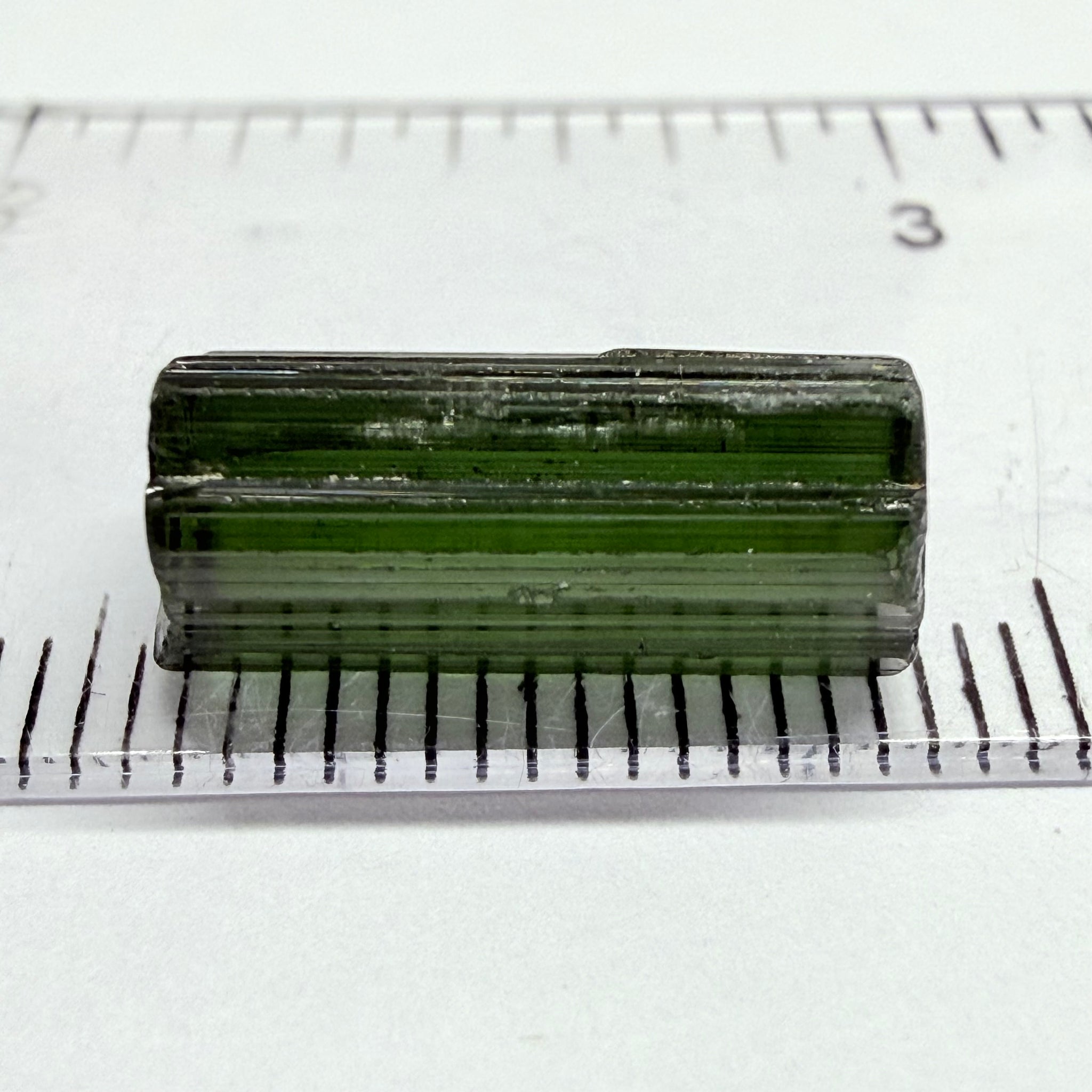 Congo Tourmaline Crystal, 7.92ct, Untreated Unheated, vvs-if, c axis closed