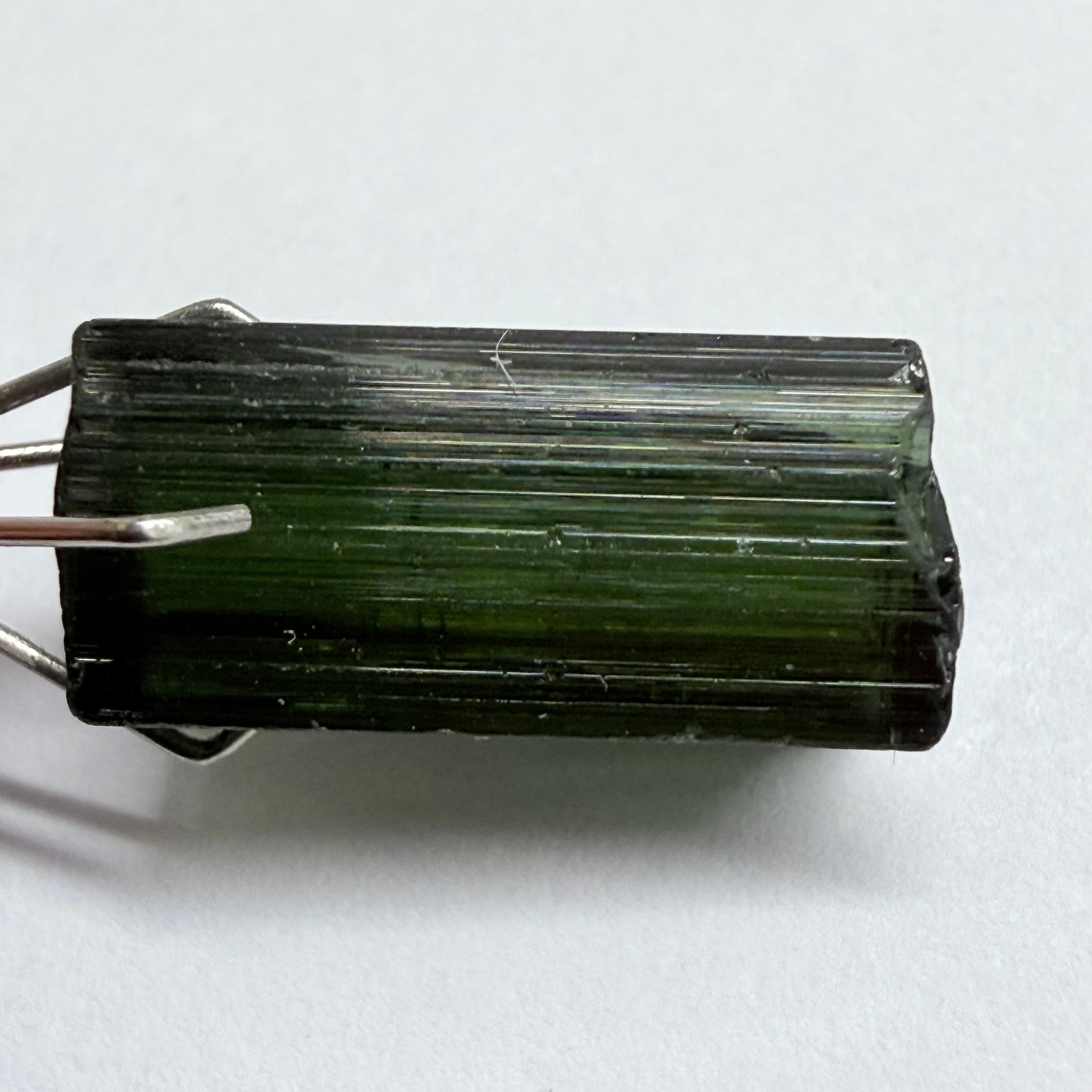 Congo Tourmaline Crystal, 7.92ct, Untreated Unheated, vvs-if, c axis closed