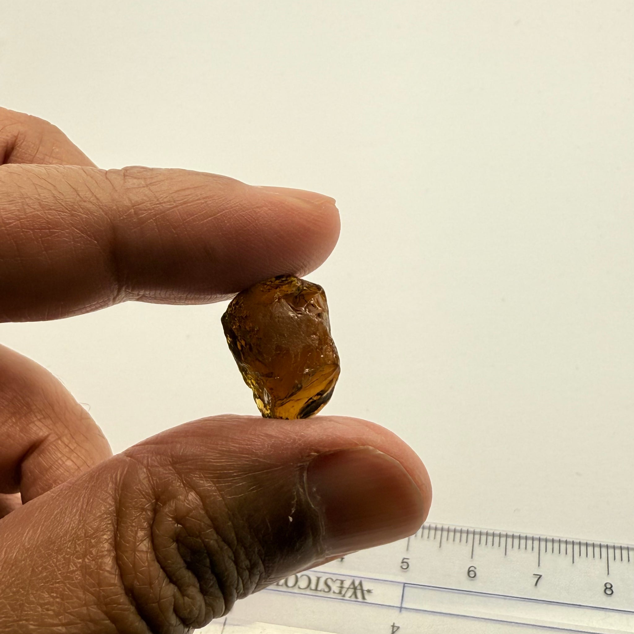 Tanzanian Tourmaline, vvs but dark, 13.14ct, Untreated Unheated, flat shape