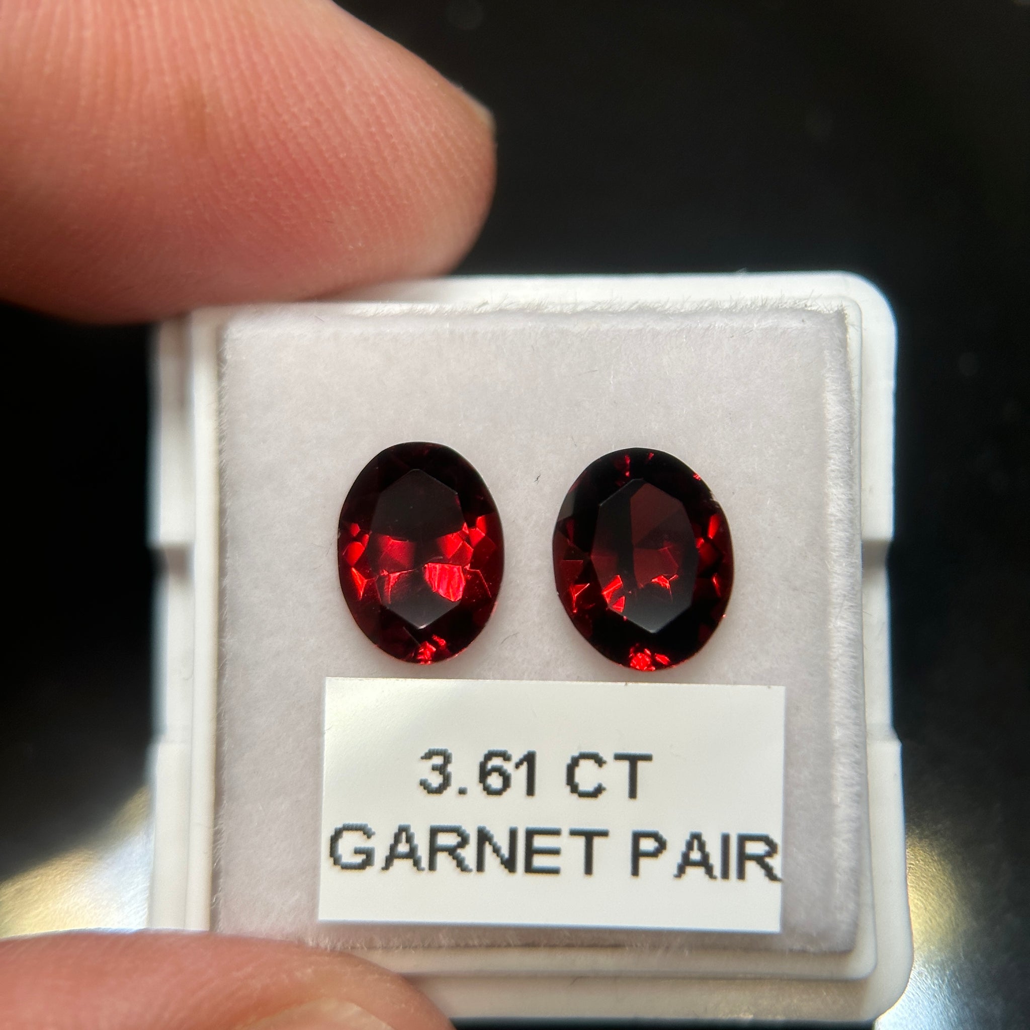Garnet Pair, 3.61ct, Tanzania, Untreated Unheated