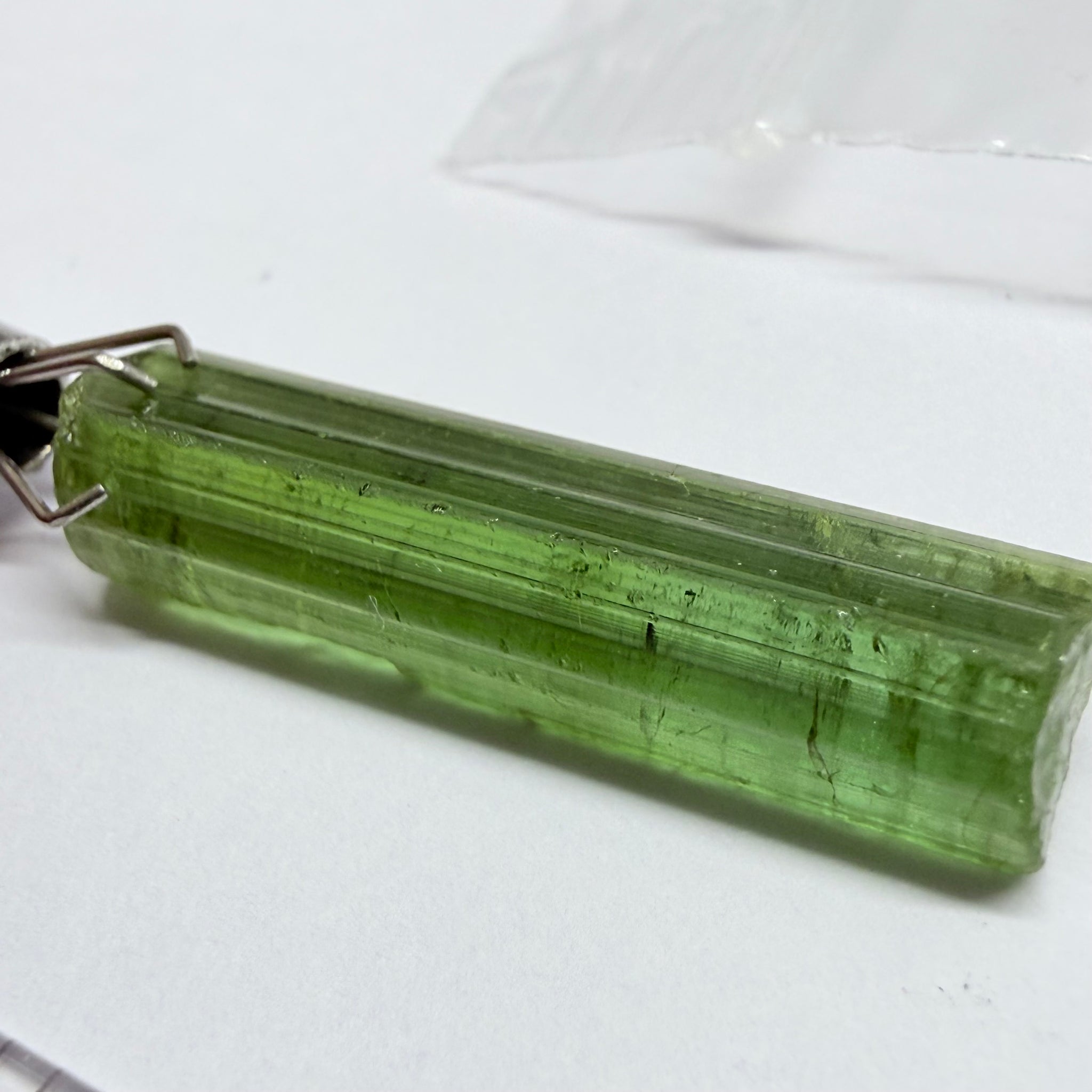 Congo Tourmaline, 14.88ct, Untreated Unheated, si, cut with inclusions