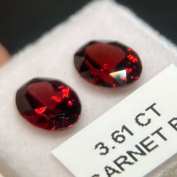 Garnet Pair, 3.61ct, Tanzania, Untreated Unheated