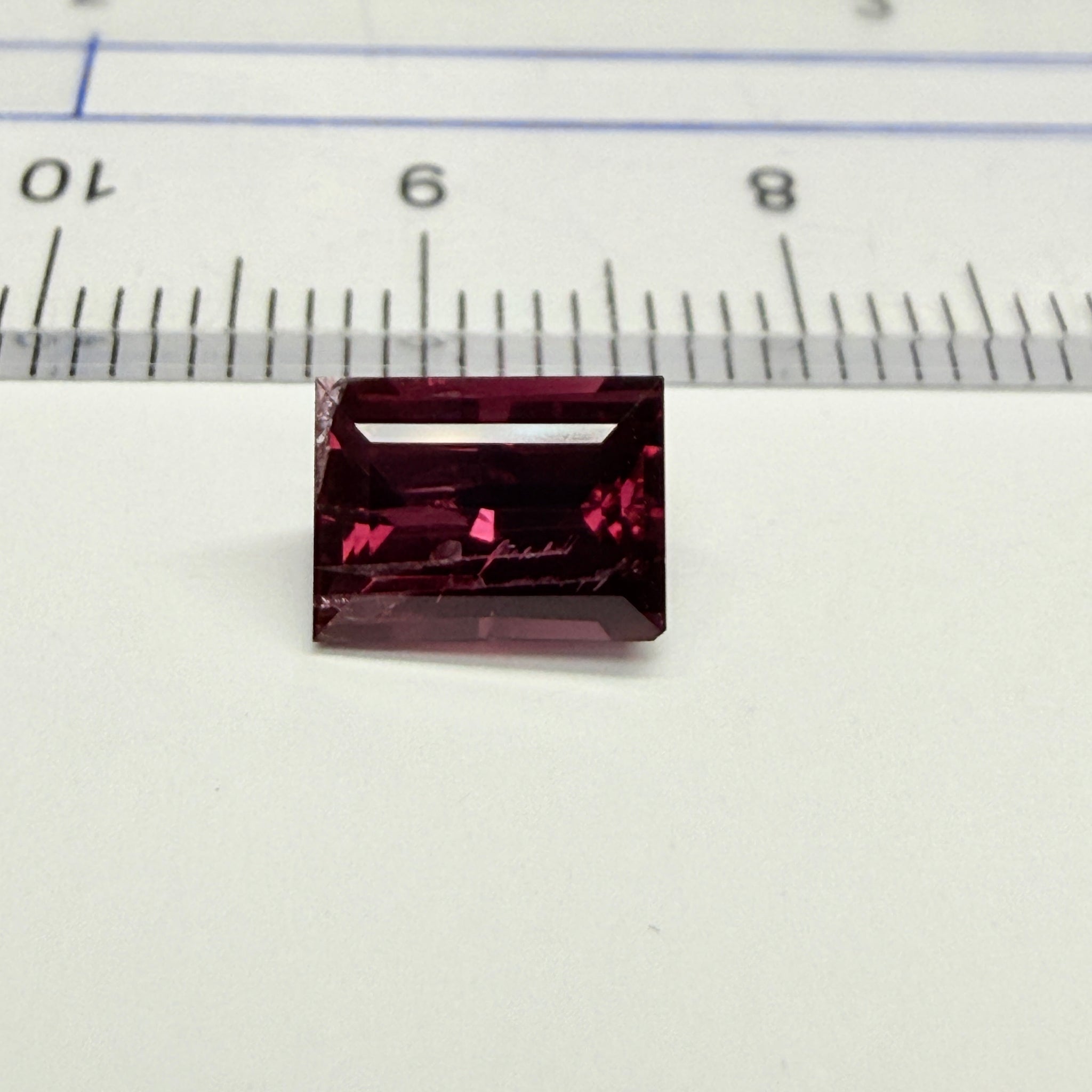 Mahenge Spinel, looks like there is something written inside it, it’s a natural inclusion though, 1.92ct, Mahenge, Tanzania, Untreated Unheated