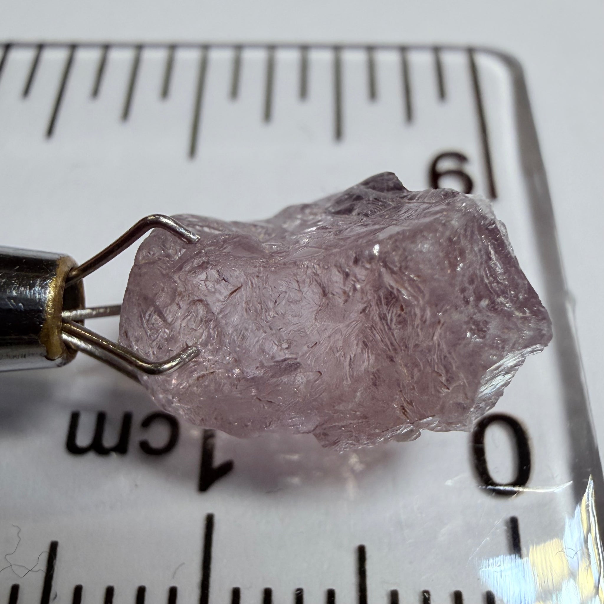 Umba Sapphire, 6.80ct, Umba Valley, Tanzania, Untreated Unheated. Slight ‘gunk’ on one end will grind off on pre-form, rest vvs