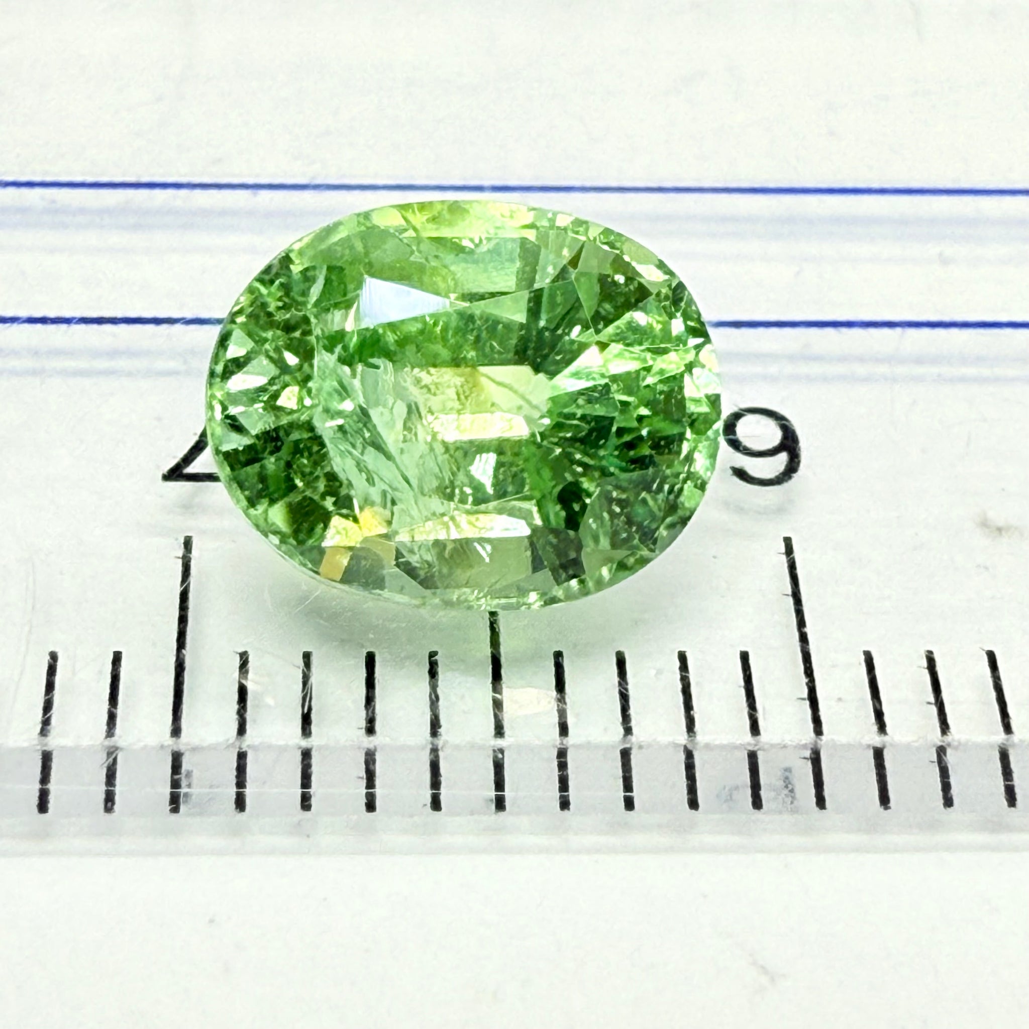 Tourmaline, 1.70ct, Mozambique, Untreated Unheated, heavily included but beautiful colour, see the side photos too