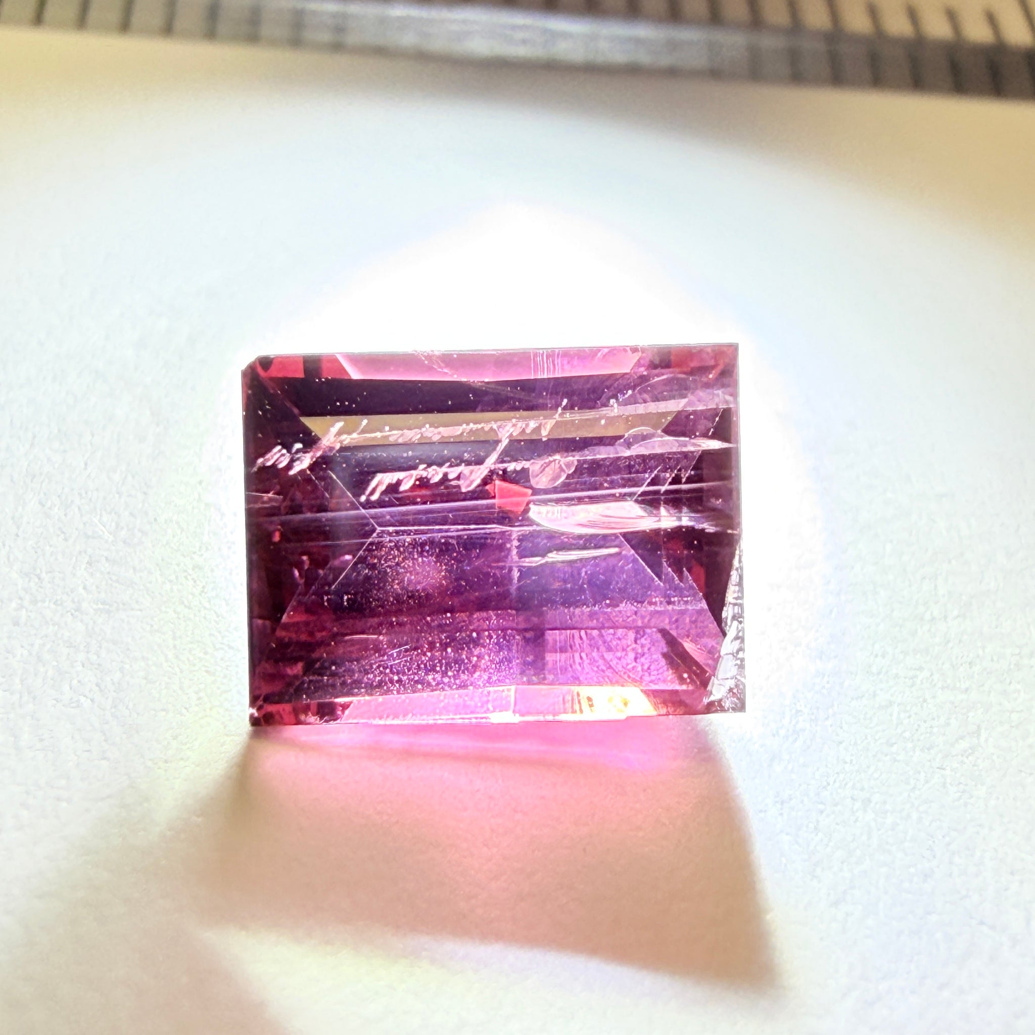 Mahenge Spinel, looks like there is something written inside it, it’s a natural inclusion though, 1.92ct, Mahenge, Tanzania, Untreated Unheated
