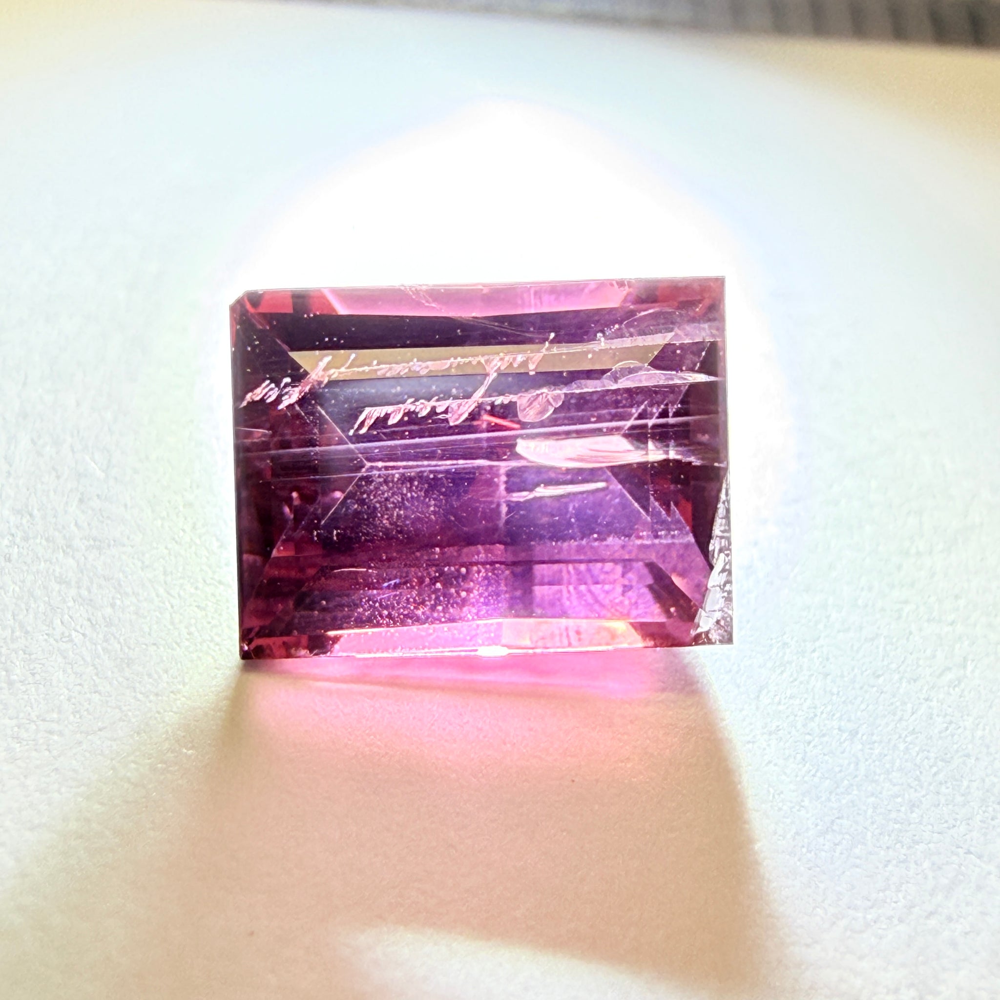 Mahenge Spinel, looks like there is something written inside it, it’s a natural inclusion though, 1.92ct, Mahenge, Tanzania, Untreated Unheated