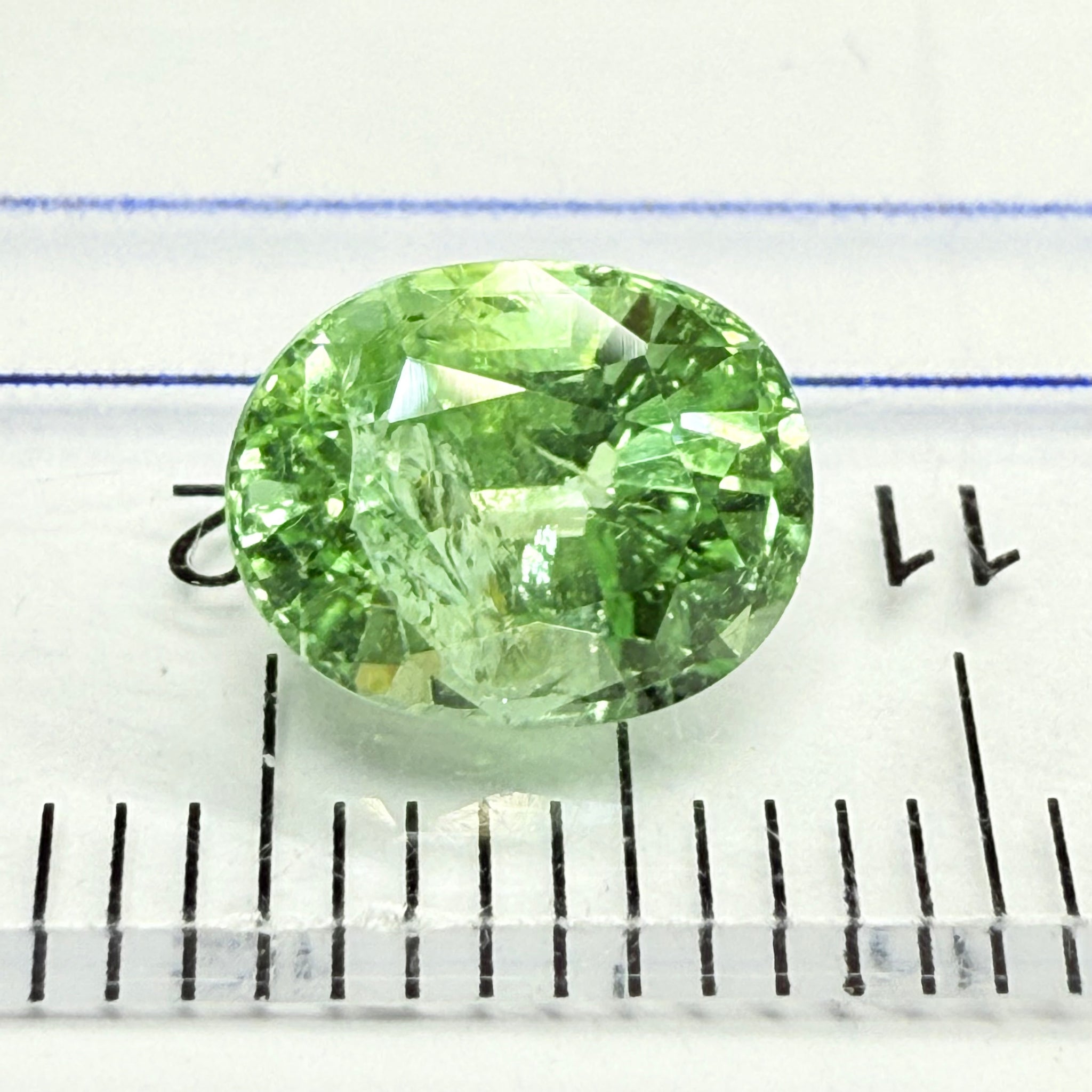 Tourmaline, 1.70ct, Mozambique, Untreated Unheated, heavily included but beautiful colour, see the side photos too
