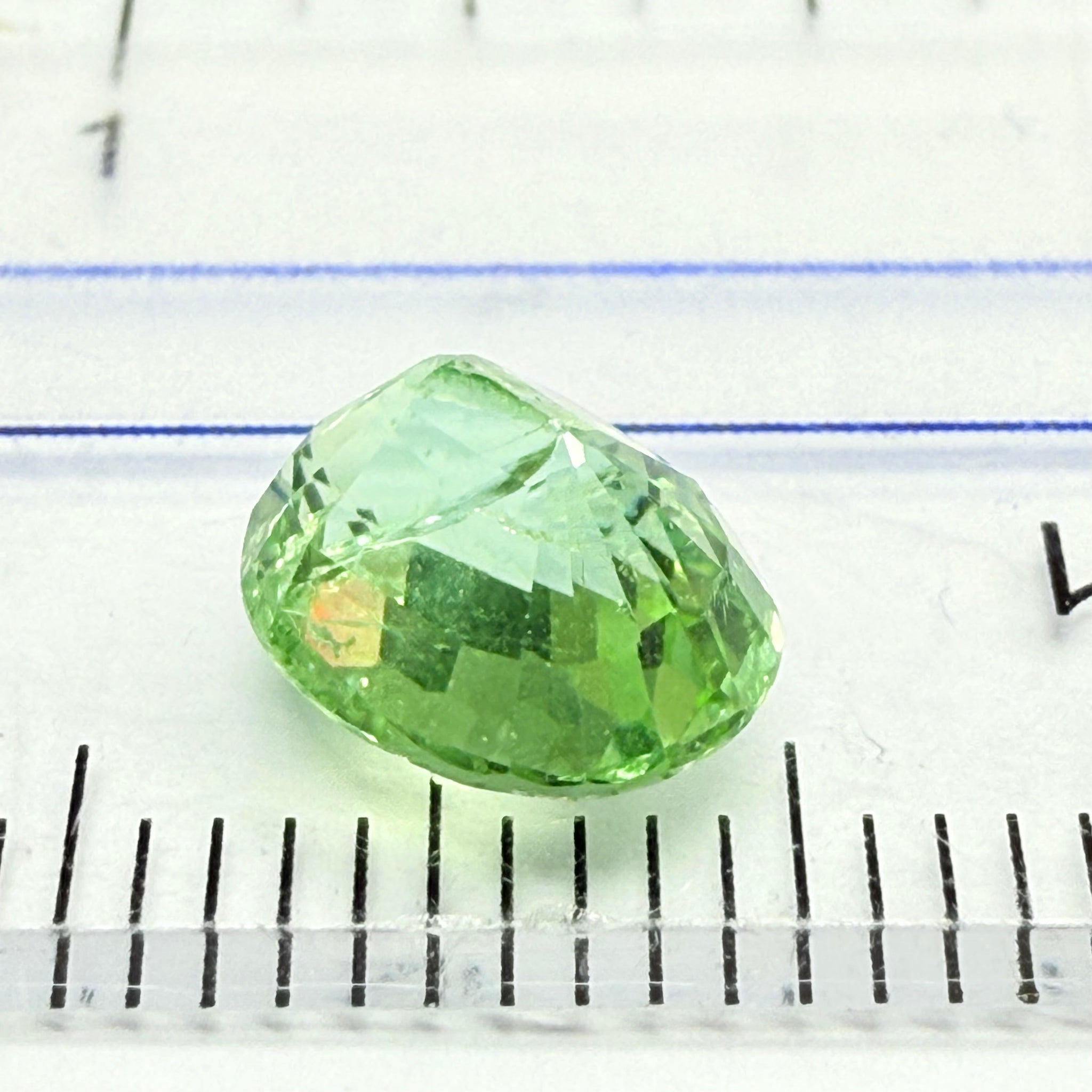 Tourmaline, 1.70ct, Mozambique, Untreated Unheated, heavily included but beautiful colour, see the side photos too