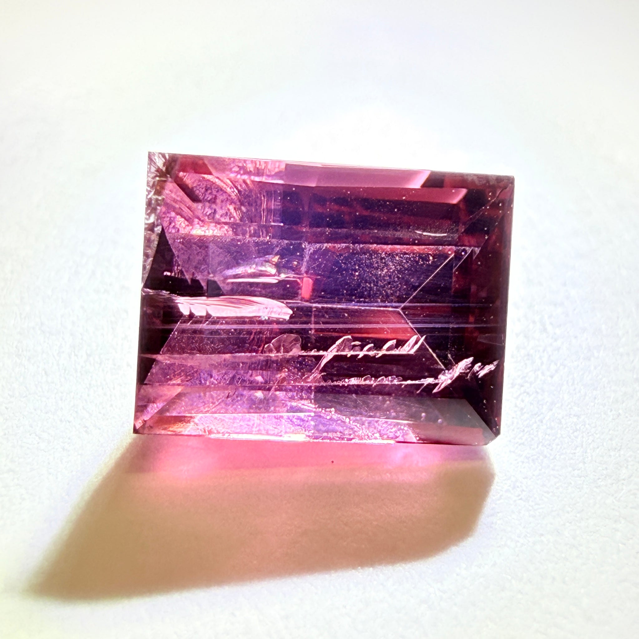 Mahenge Spinel, looks like there is something written inside it, it’s a natural inclusion though, 1.92ct, Mahenge, Tanzania, Untreated Unheated