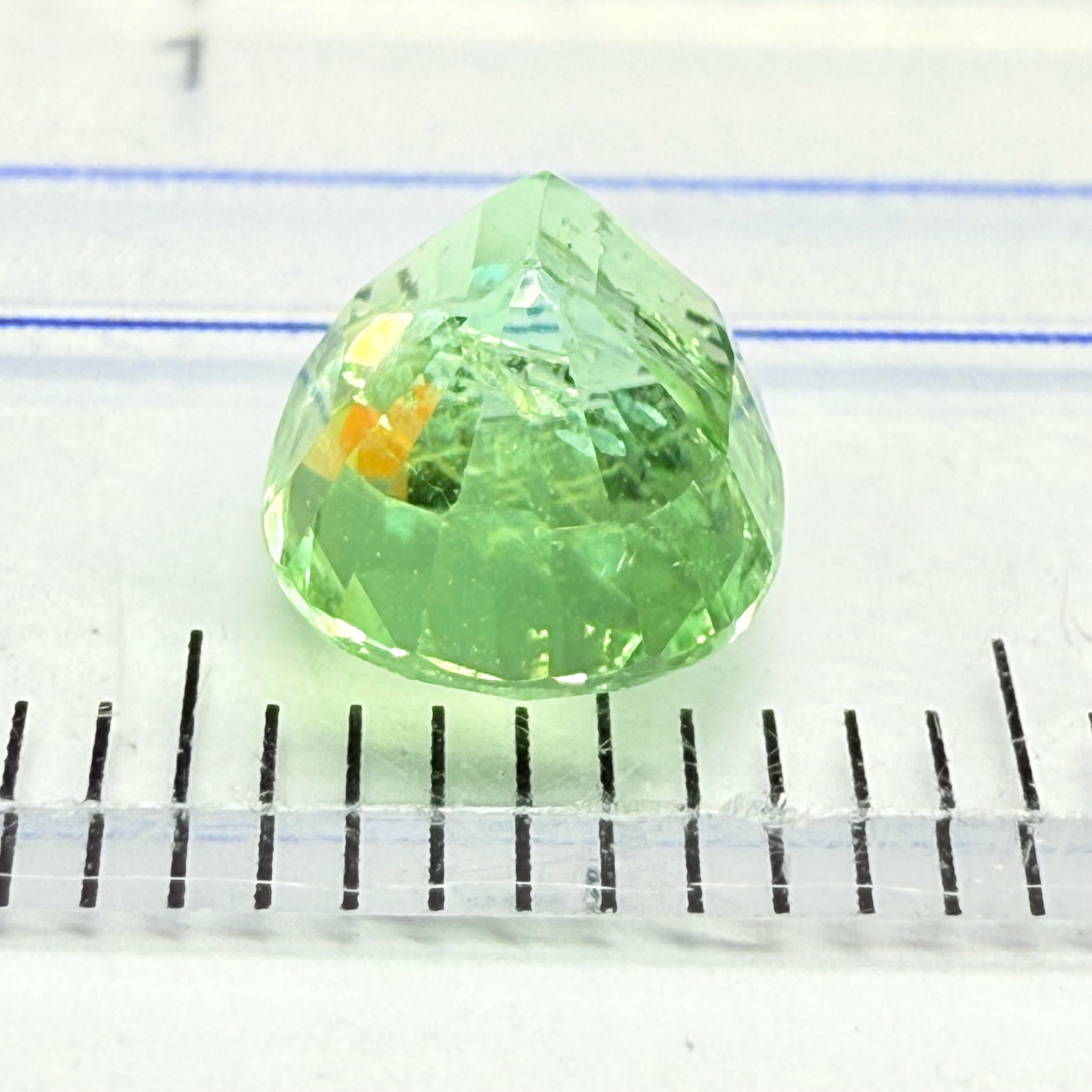 Tourmaline, 1.70ct, Mozambique, Untreated Unheated, heavily included but beautiful colour, see the side photos too