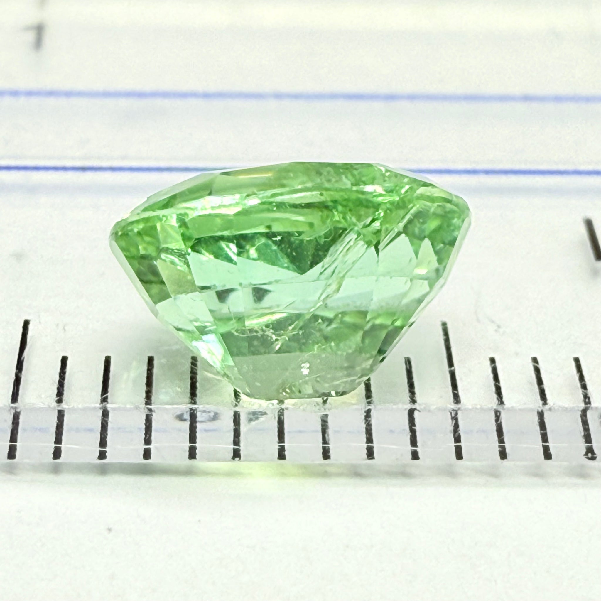 Tourmaline, 1.70ct, Mozambique, Untreated Unheated, heavily included but beautiful colour, see the side photos too