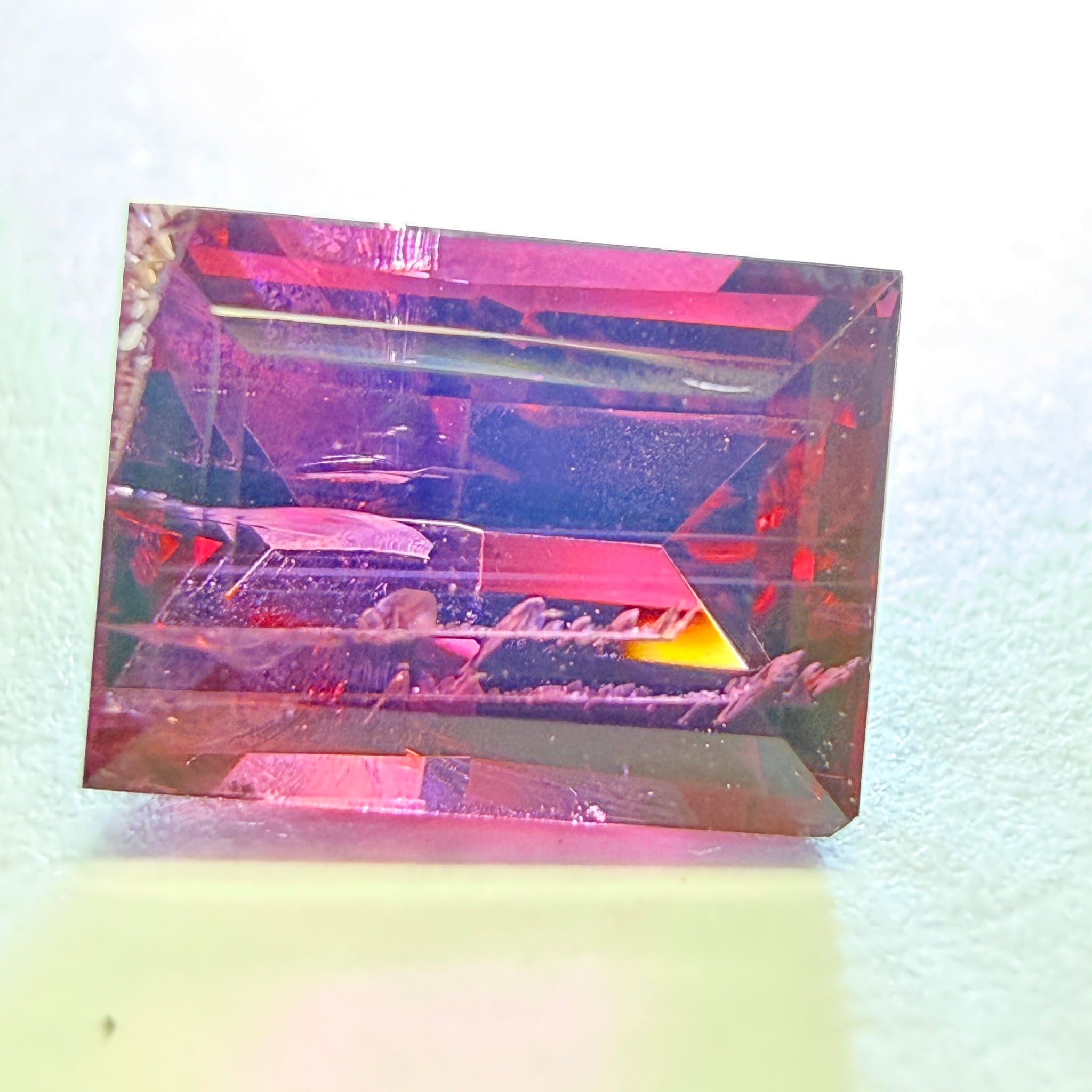 Mahenge Spinel, looks like there is something written inside it, it’s a natural inclusion though, 1.92ct, Mahenge, Tanzania, Untreated Unheated