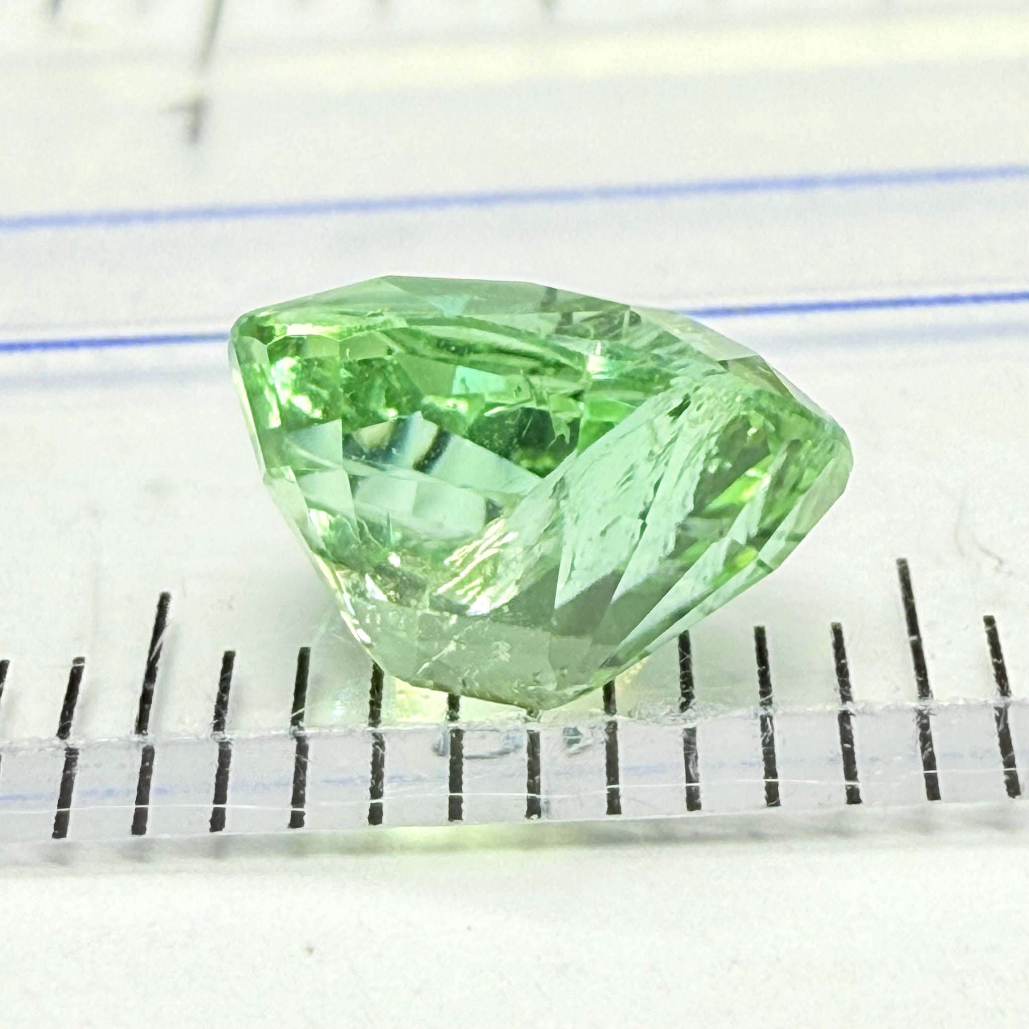 Tourmaline, 1.70ct, Mozambique, Untreated Unheated, heavily included but beautiful colour, see the side photos too