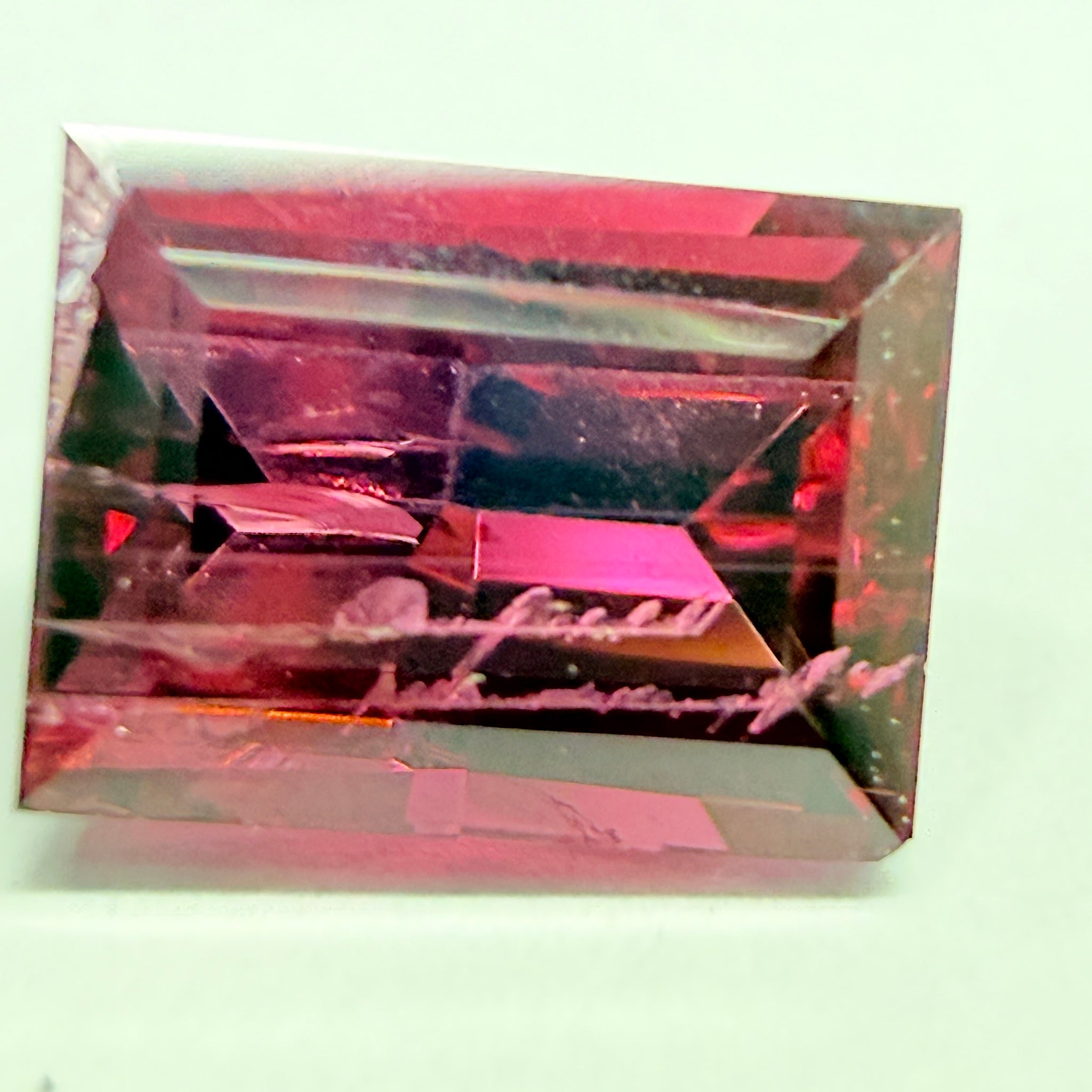 Mahenge Spinel, looks like there is something written inside it, it’s a natural inclusion though, 1.92ct, Mahenge, Tanzania, Untreated Unheated