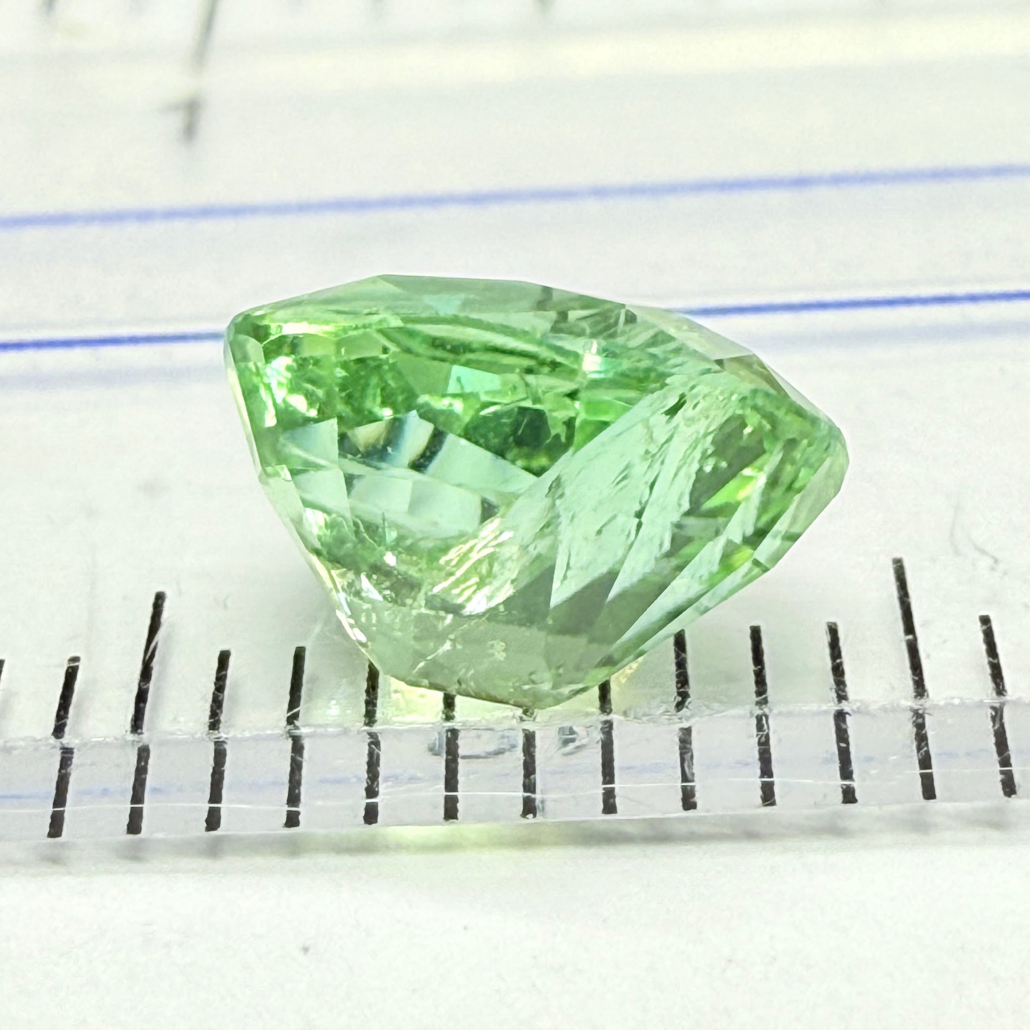 Tourmaline, 1.70ct, Mozambique, Untreated Unheated, heavily included but beautiful colour, see the side photos too