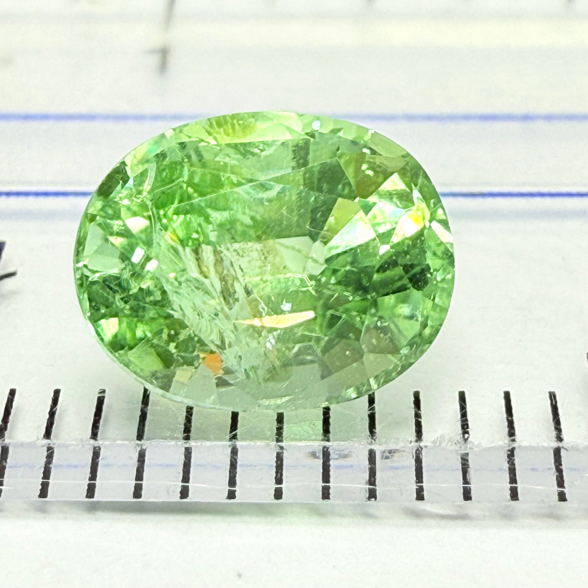 Tourmaline, 1.70ct, Mozambique, Untreated Unheated, heavily included but beautiful colour, see the side photos too