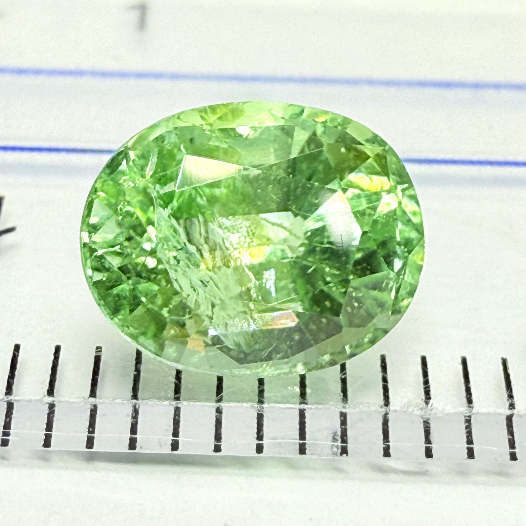 Tourmaline, 1.70ct, Mozambique, Untreated Unheated, heavily included but beautiful colour, see the side photos too