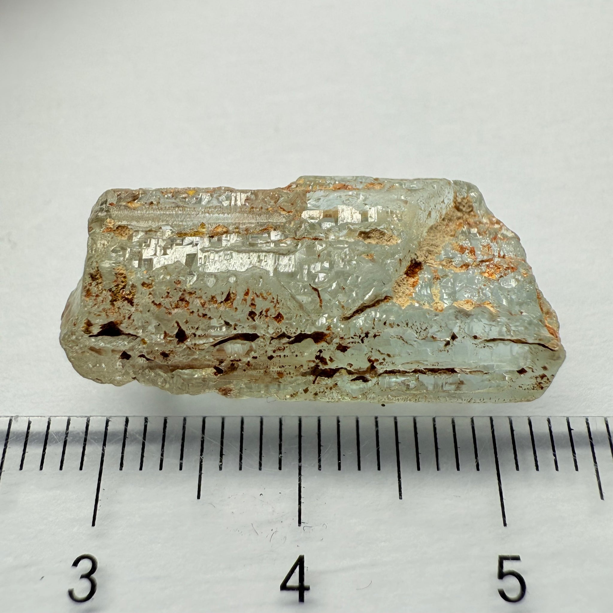 Aquamarine crystal, Songea, Tanzania, 20.16ct, Untreated Unheated, outside slight cracks on the skin, inside vvs