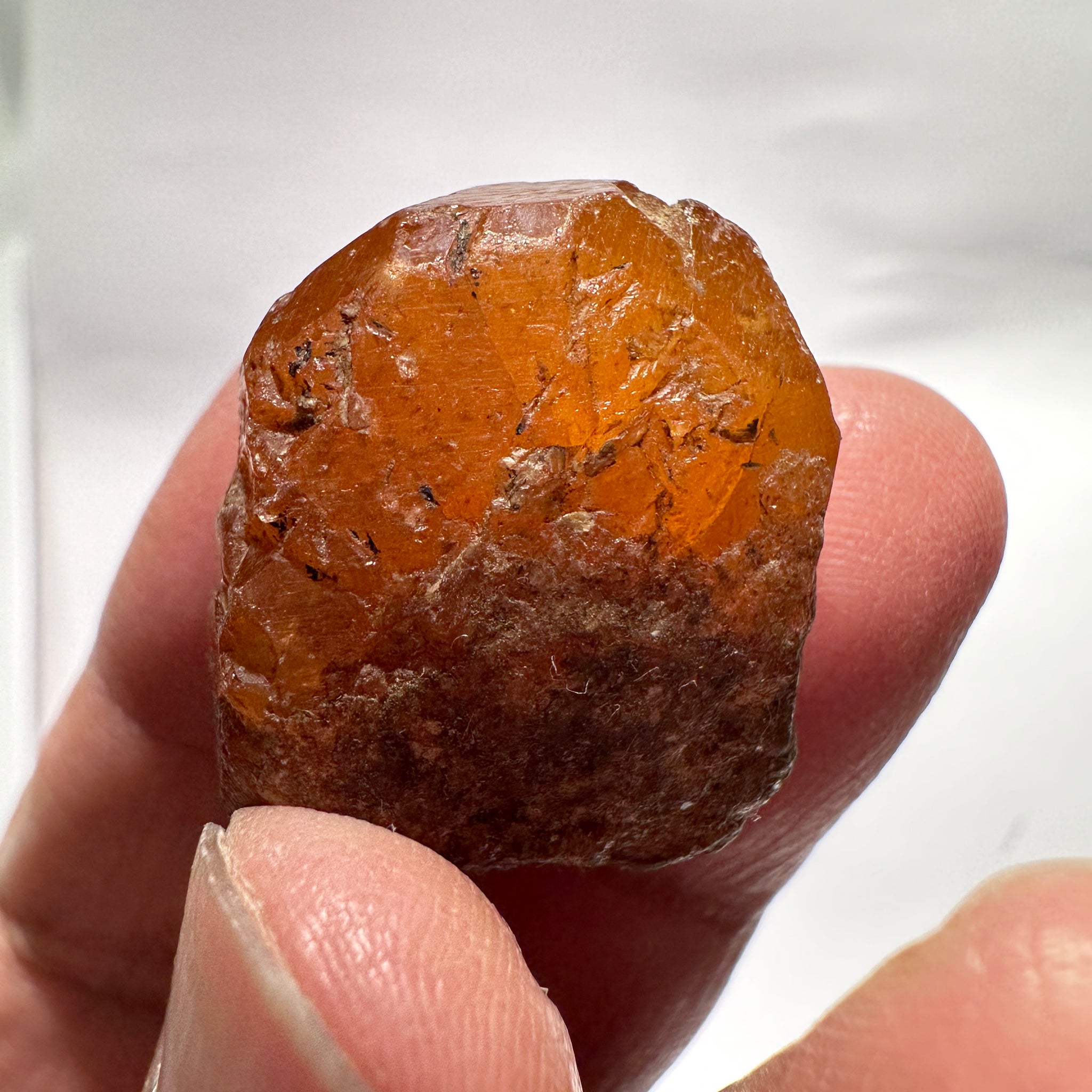 Mandarin Spessartite Garnet Crystal, 120.21ct, Loliondo, Tanzania, Untreated Unheated
