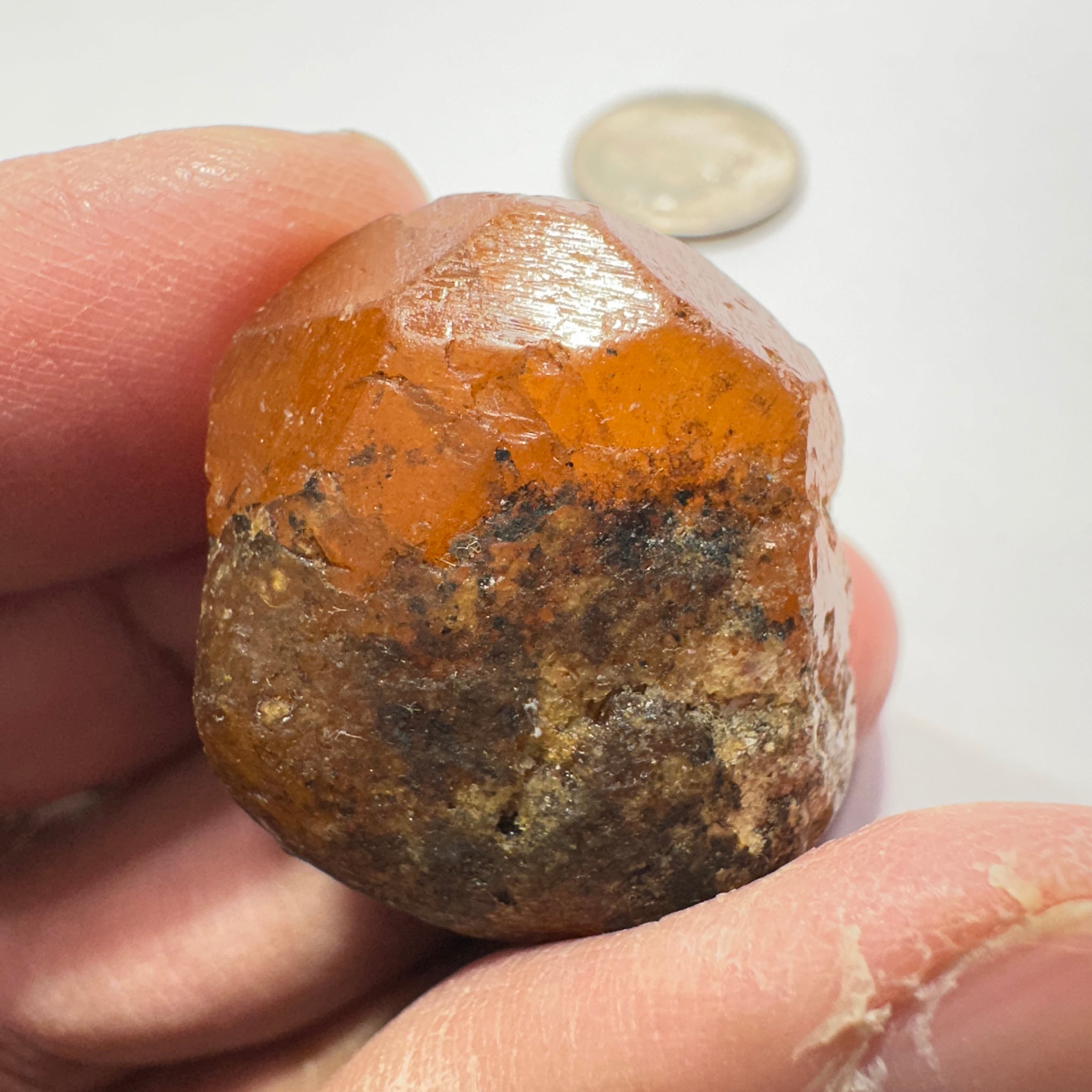 Mandarin Spessartite Garnet Crystal, 120.21ct, Loliondo, Tanzania, Untreated Unheated