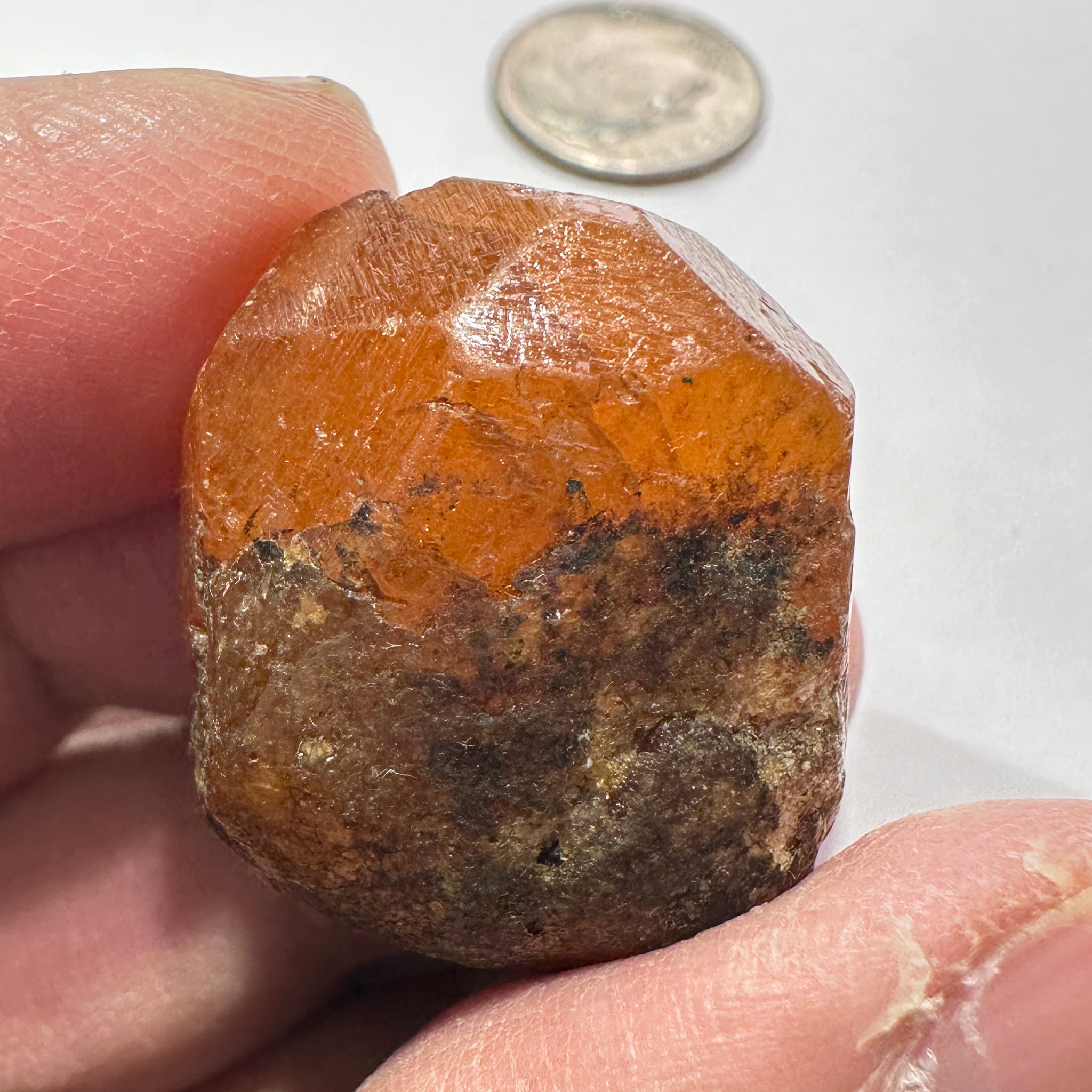 Mandarin Spessartite Garnet Crystal, 120.21ct, Loliondo, Tanzania, Untreated Unheated
