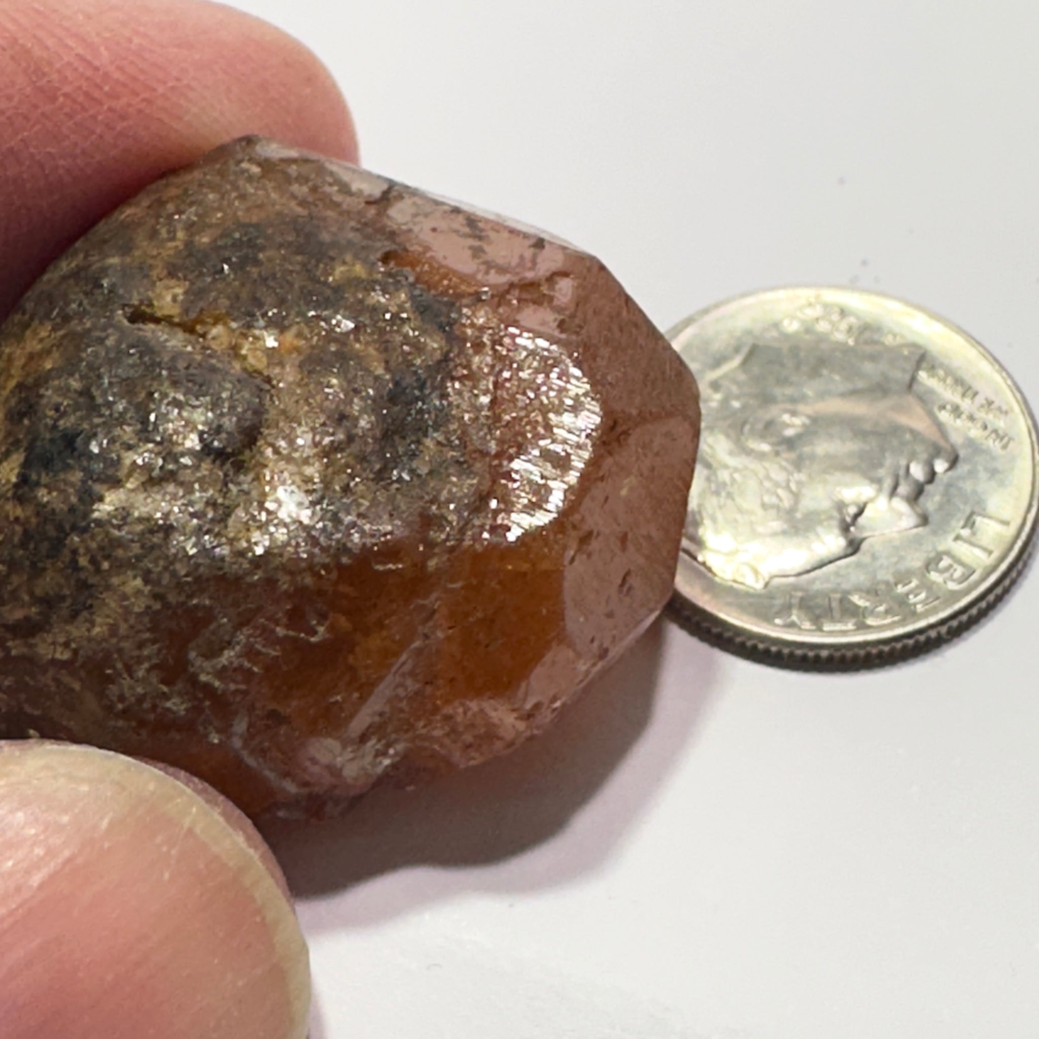 Mandarin Spessartite Garnet Crystal, 120.21ct, Loliondo, Tanzania, Untreated Unheated
