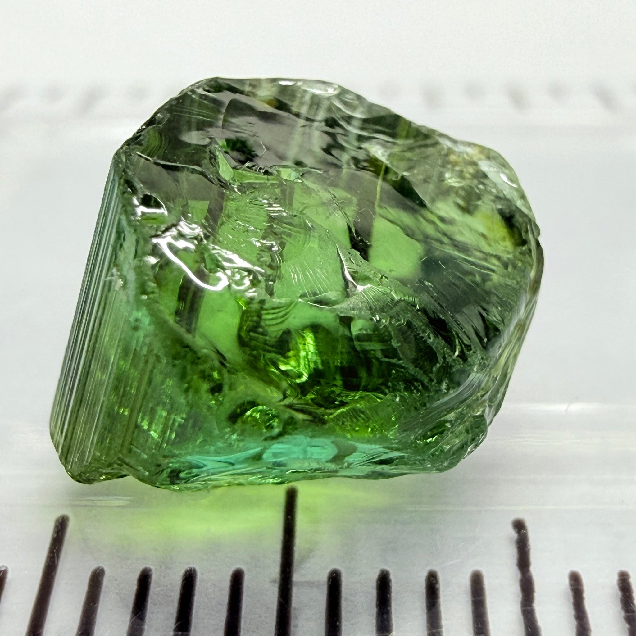 Congo Tourmaline, 4.89ct, Untreated Unheated, needles going through