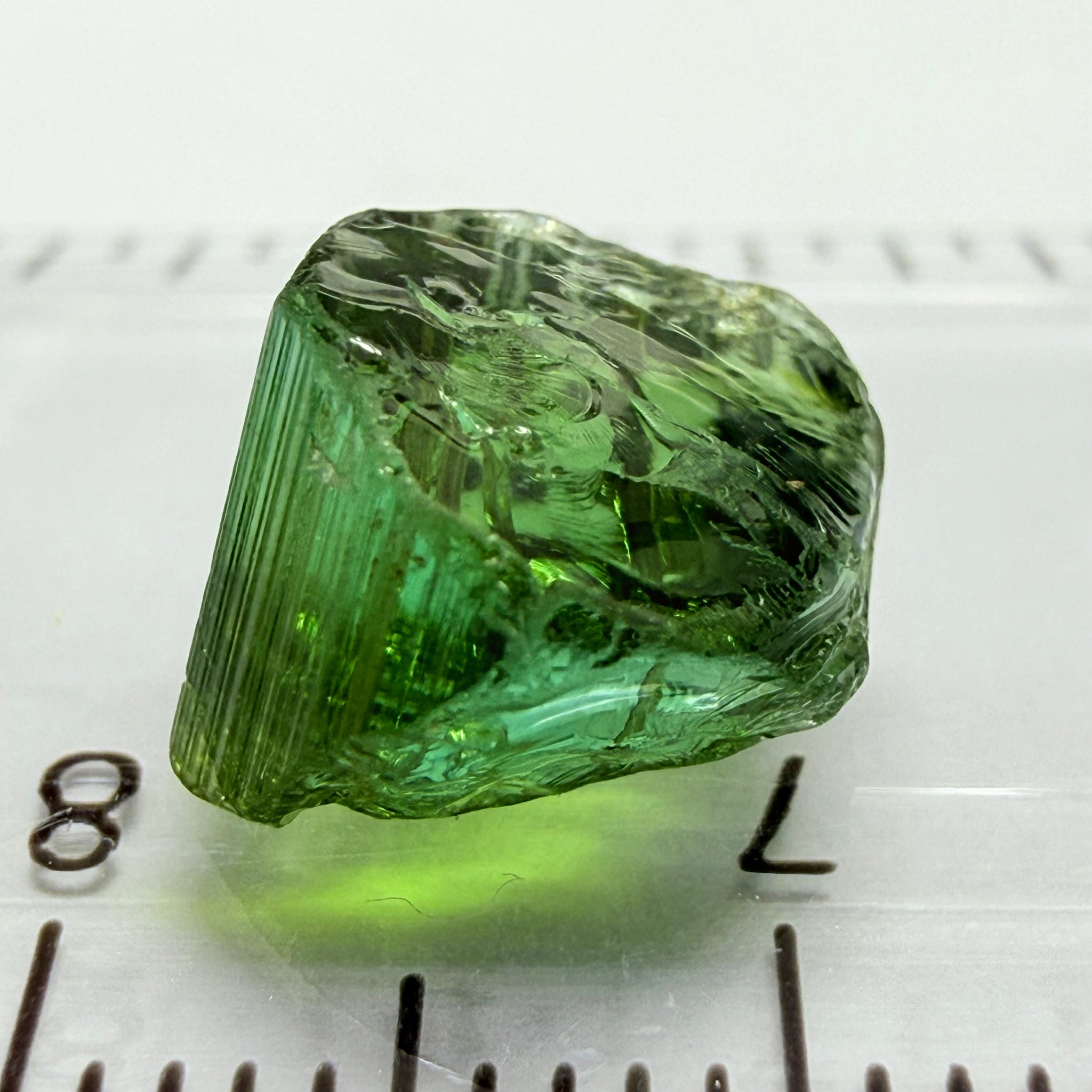 Congo Tourmaline, 4.89ct, Untreated Unheated, needles going through