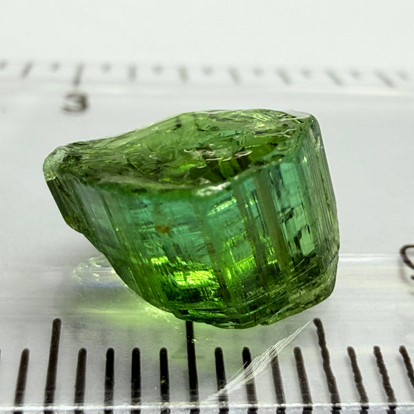 Congo Tourmaline, 4.89ct, Untreated Unheated, needles going through