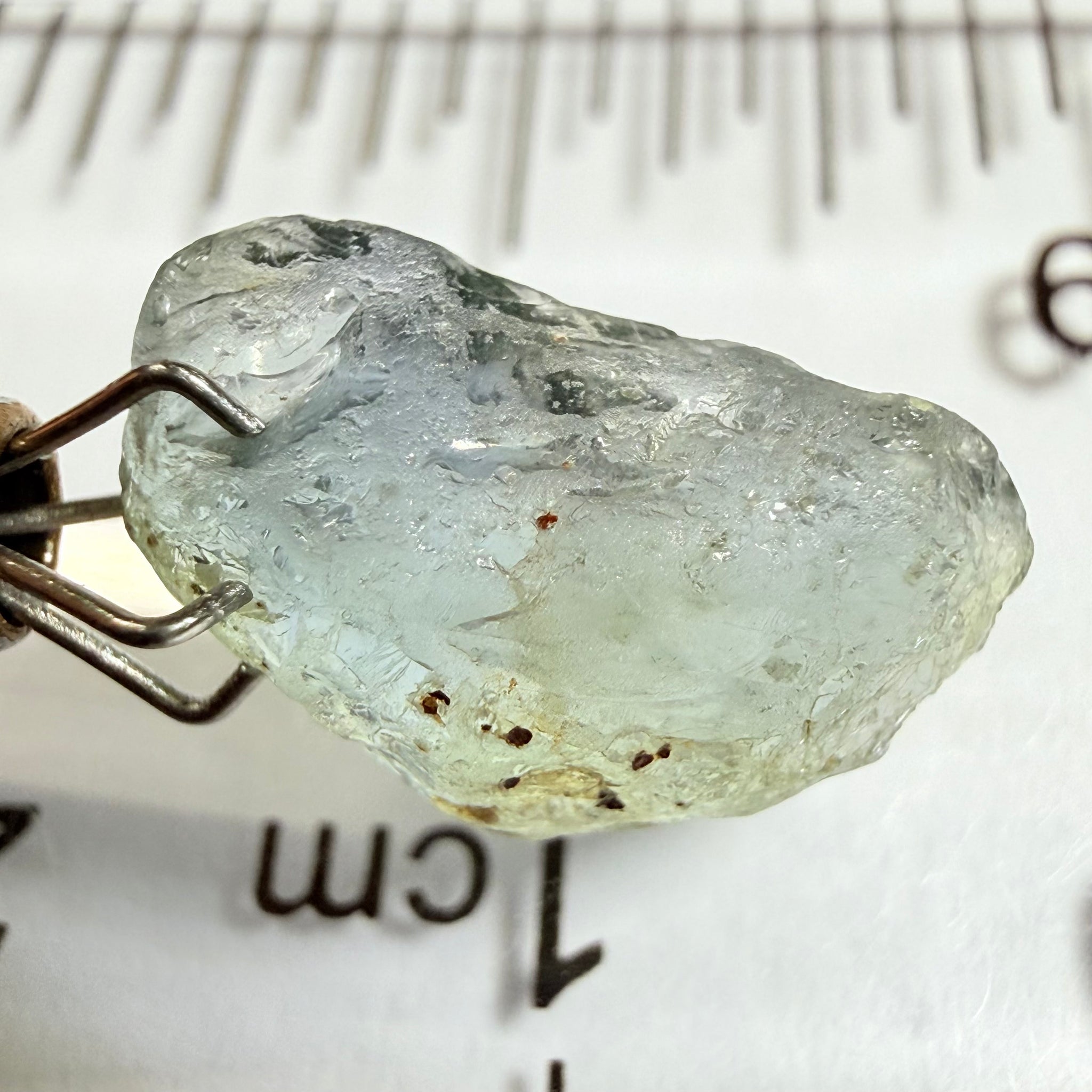 Umba Sapphire, 4.16ct, Umba Valley, Tanzania, Untreated Unheated. Small, white crystal inclusions through the stone, flat shape