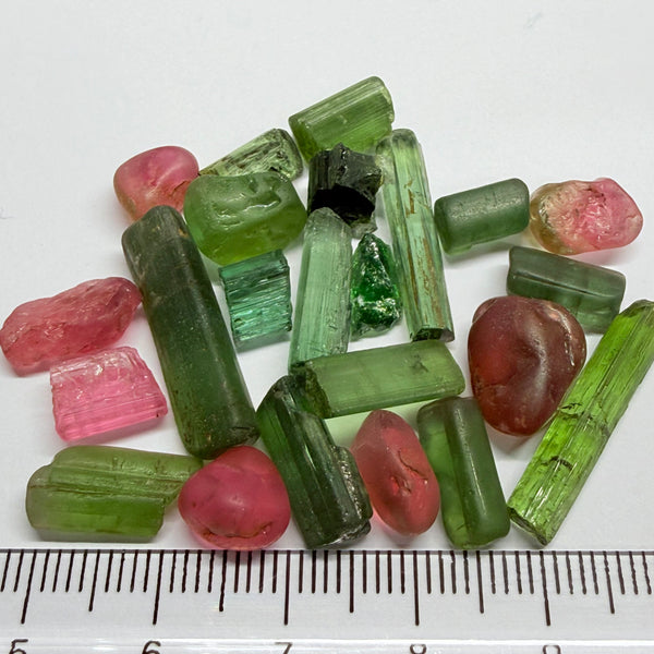 Congo Tourmaline Lot, 83.86ct, Untreated Unheated, 1.49ct - 9.97ct, Slightly Included