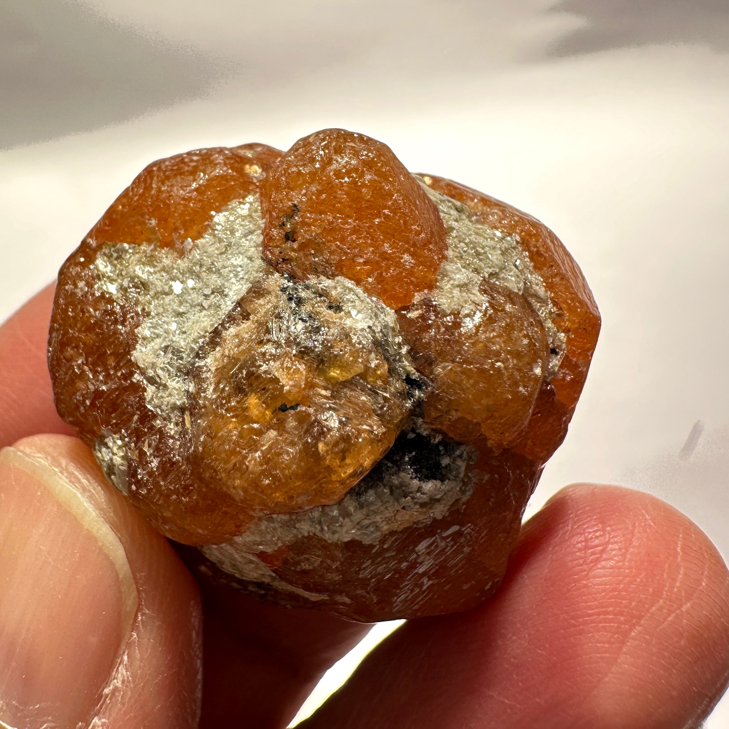 158.32ct / 31.66gm Spessartite Garnet Crystal, Loliondo, Tanzania. Untreated Unheated