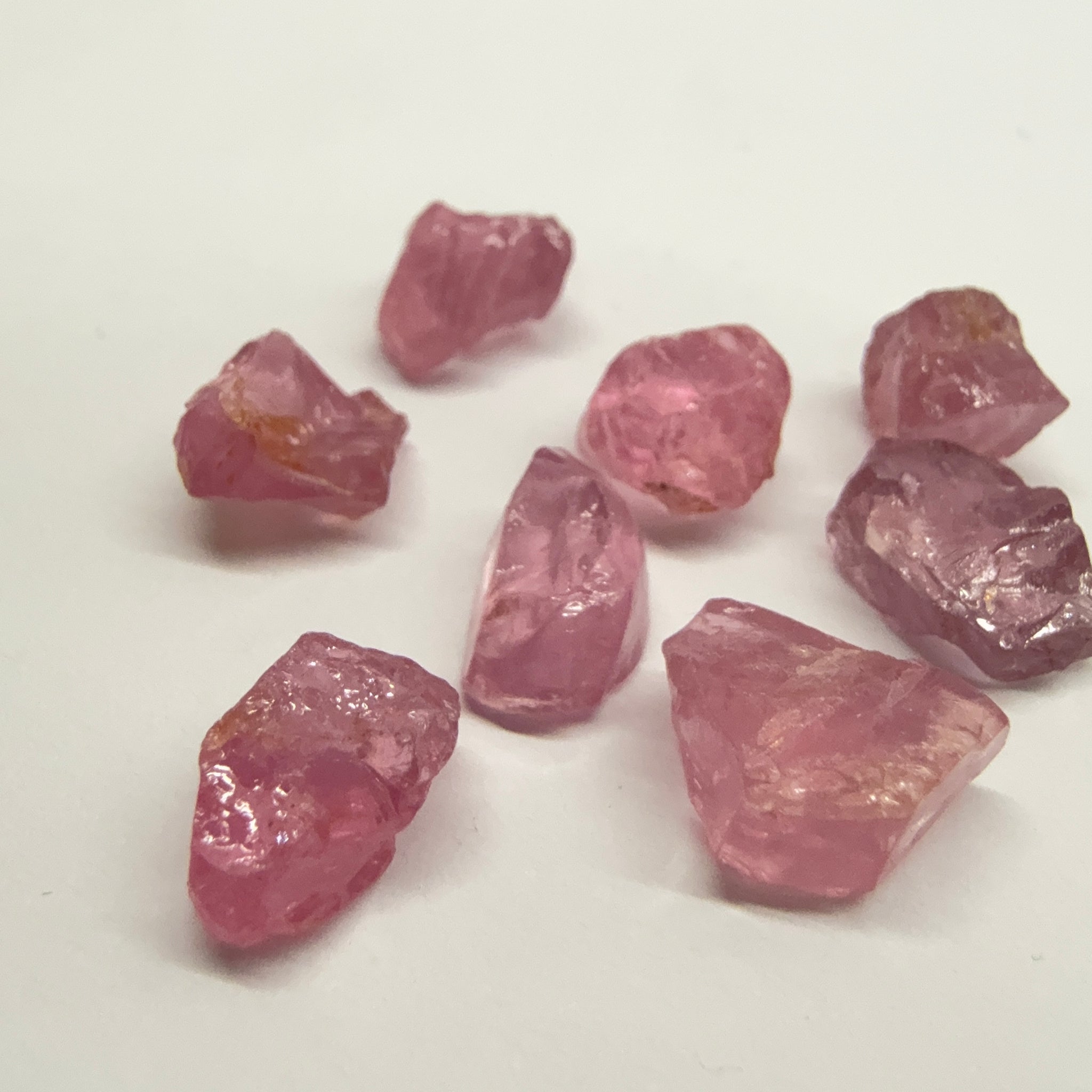 Mozambique Spinel Lot, Baby Pink colour, 20.00ct, Untreated Unheated. All have some inclusions and cracks, but if you want to have a play with them going cheap