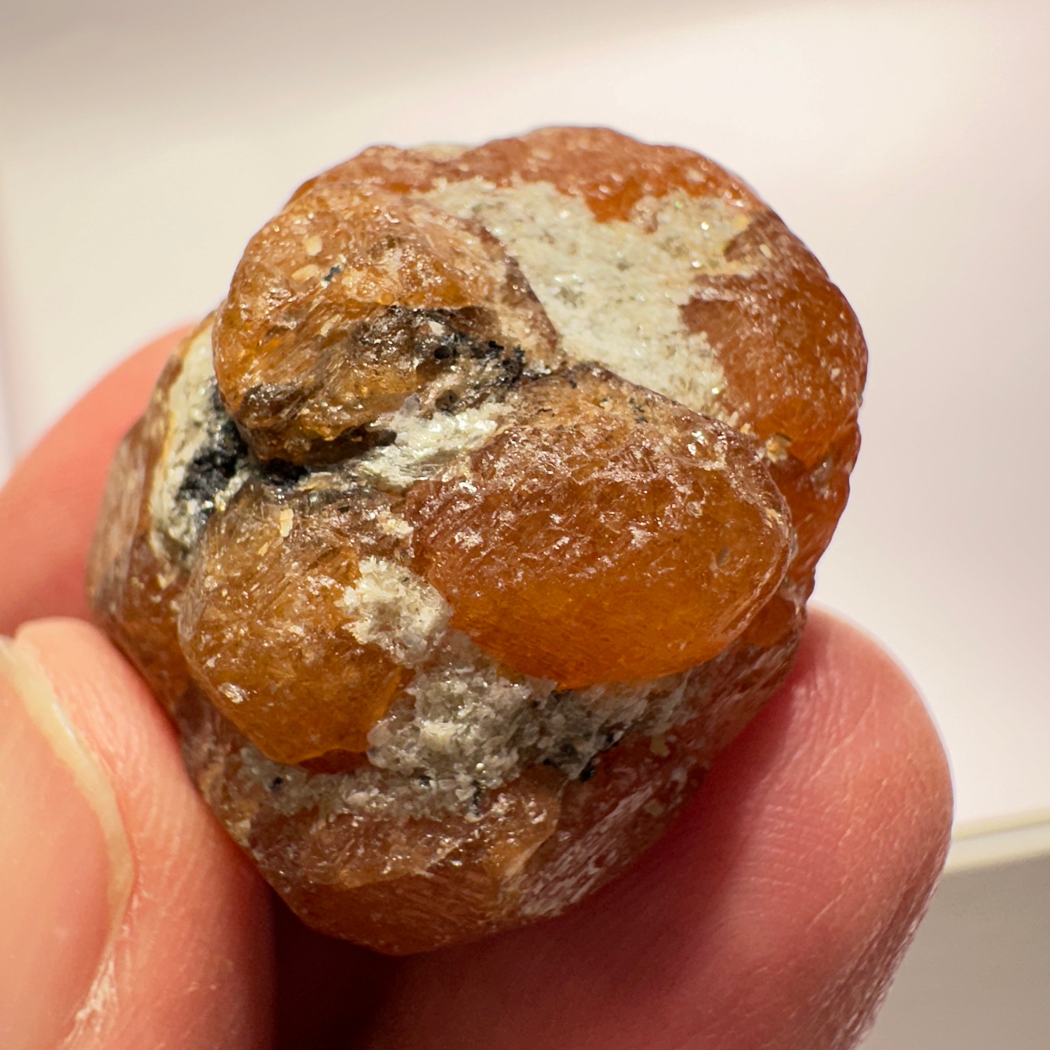 Spessartite Garnet Crystal, 158.32ct / 31.66gm, Loliondo, Tanzania. Untreated Unheated