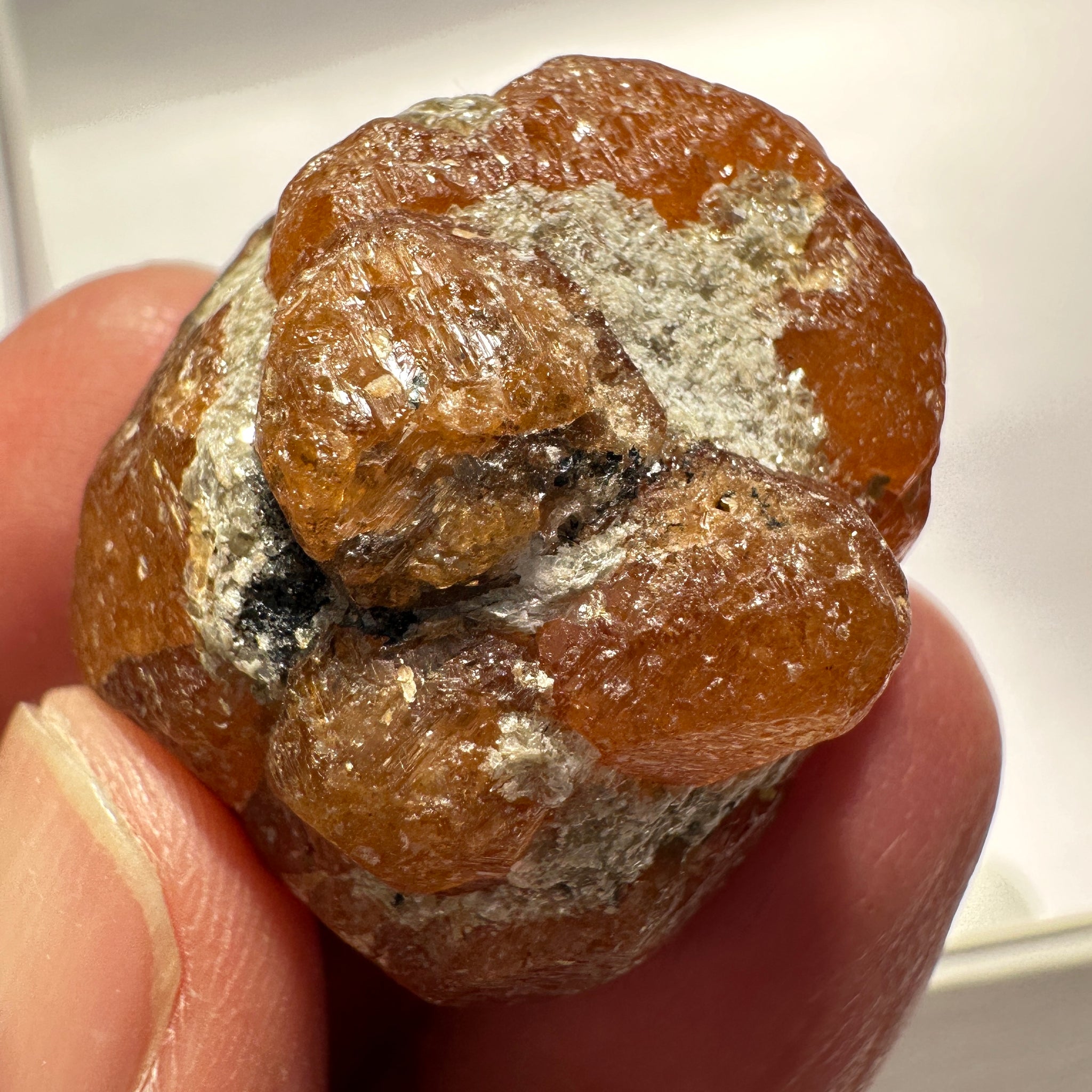 Spessartite Garnet Crystal, 158.32ct / 31.66gm, Loliondo, Tanzania. Untreated Unheated