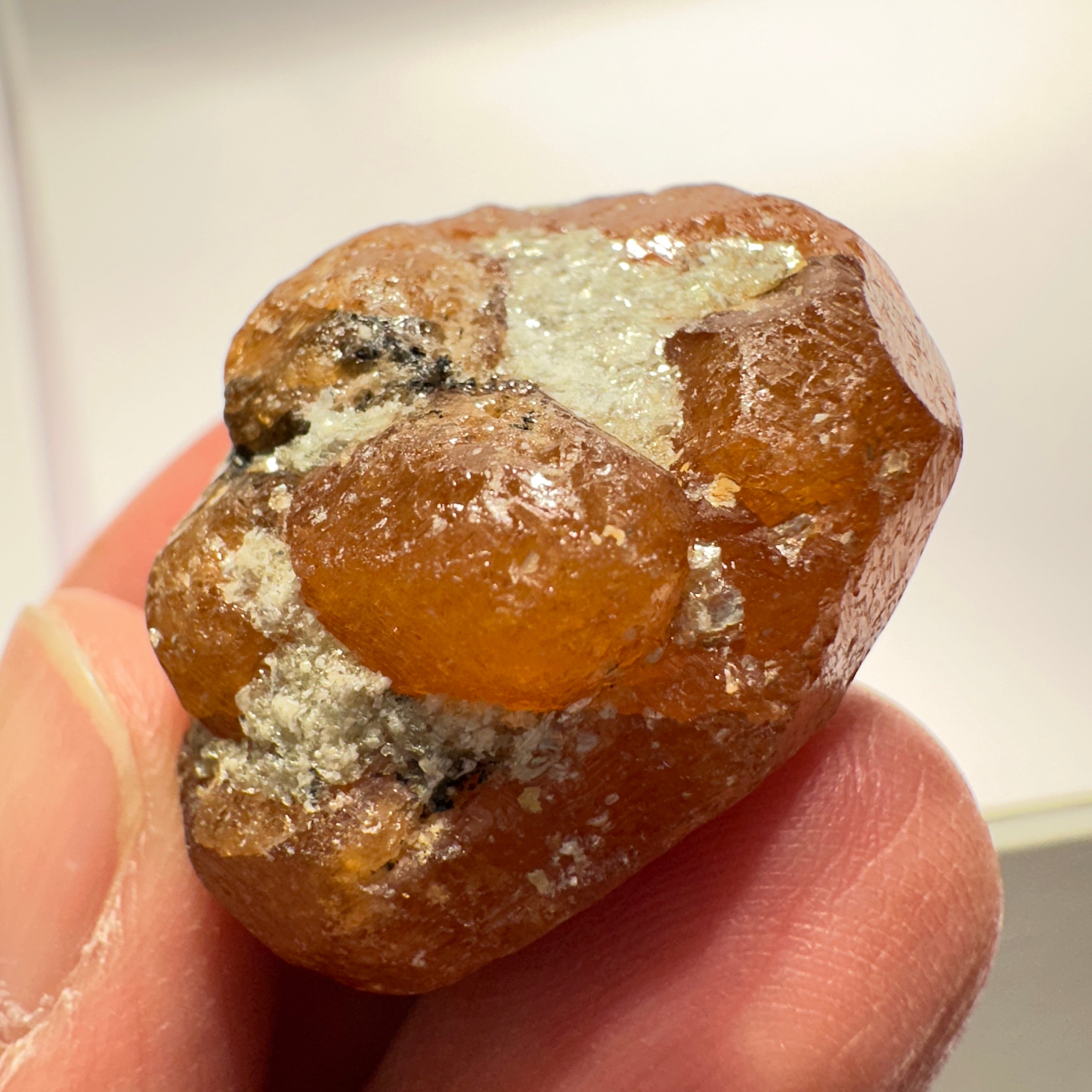 158.32ct / 31.66gm Spessartite Garnet Crystal, Loliondo, Tanzania. Untreated Unheated
