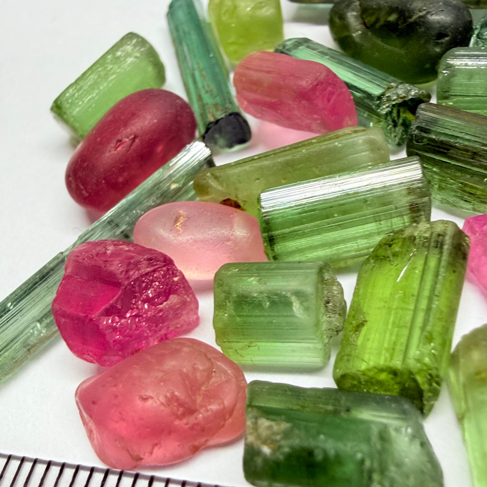 Congo Tourmaline Lot, 68.48ct, Untreated Unheated, 1.83ct - 5.25ct, Slightly Included