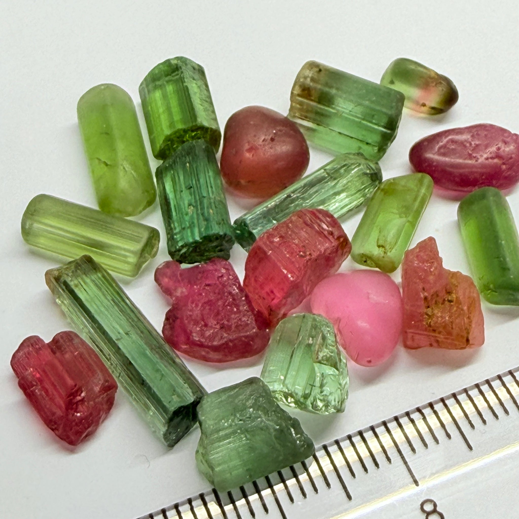 Congo Tourmaline Lot, 53.85ct, Untreated Unheated, 1.26ct - 4.40ct, Slightly Included