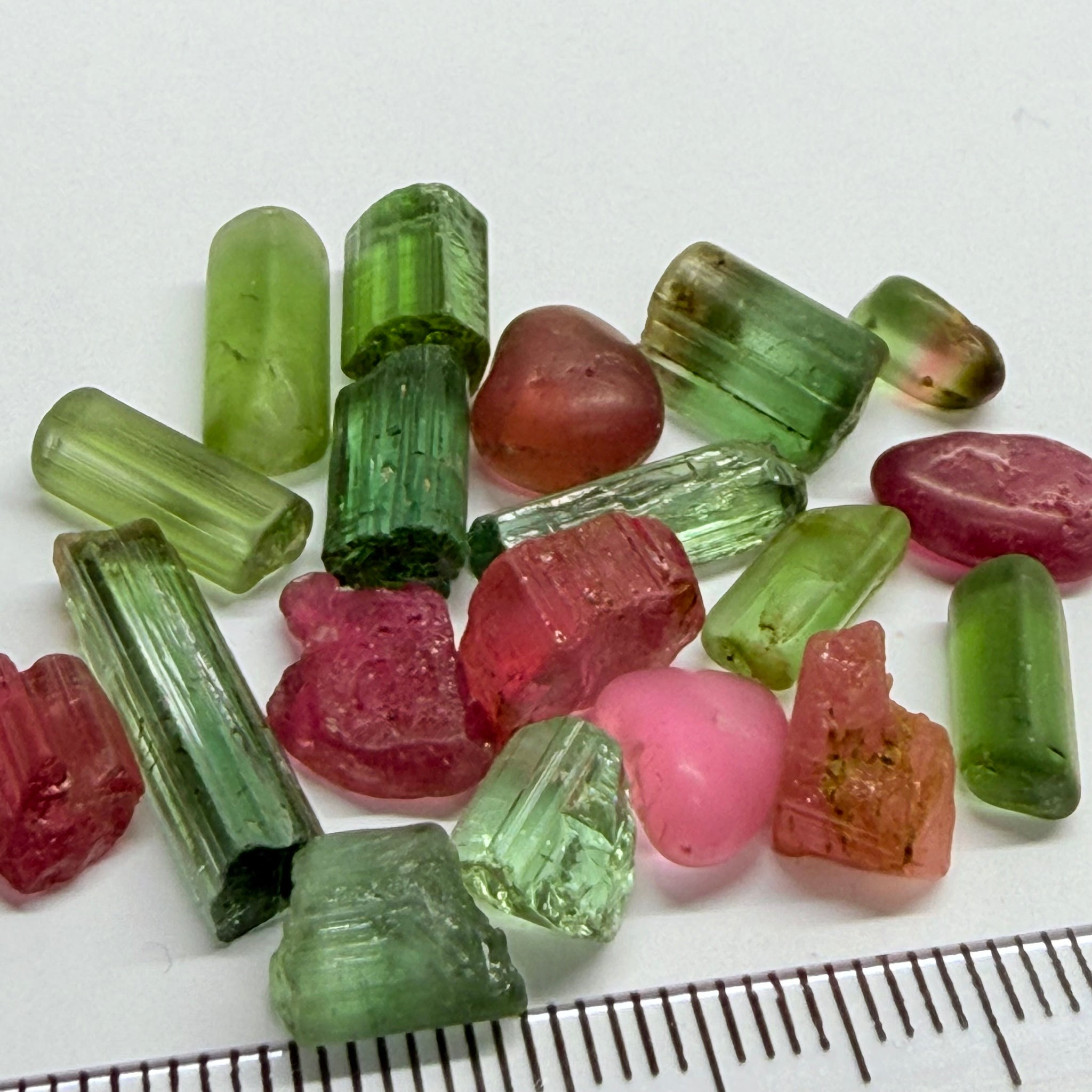 Congo Tourmaline Lot, 53.85ct, Untreated Unheated, 1.26ct - 4.40ct, Slightly Included