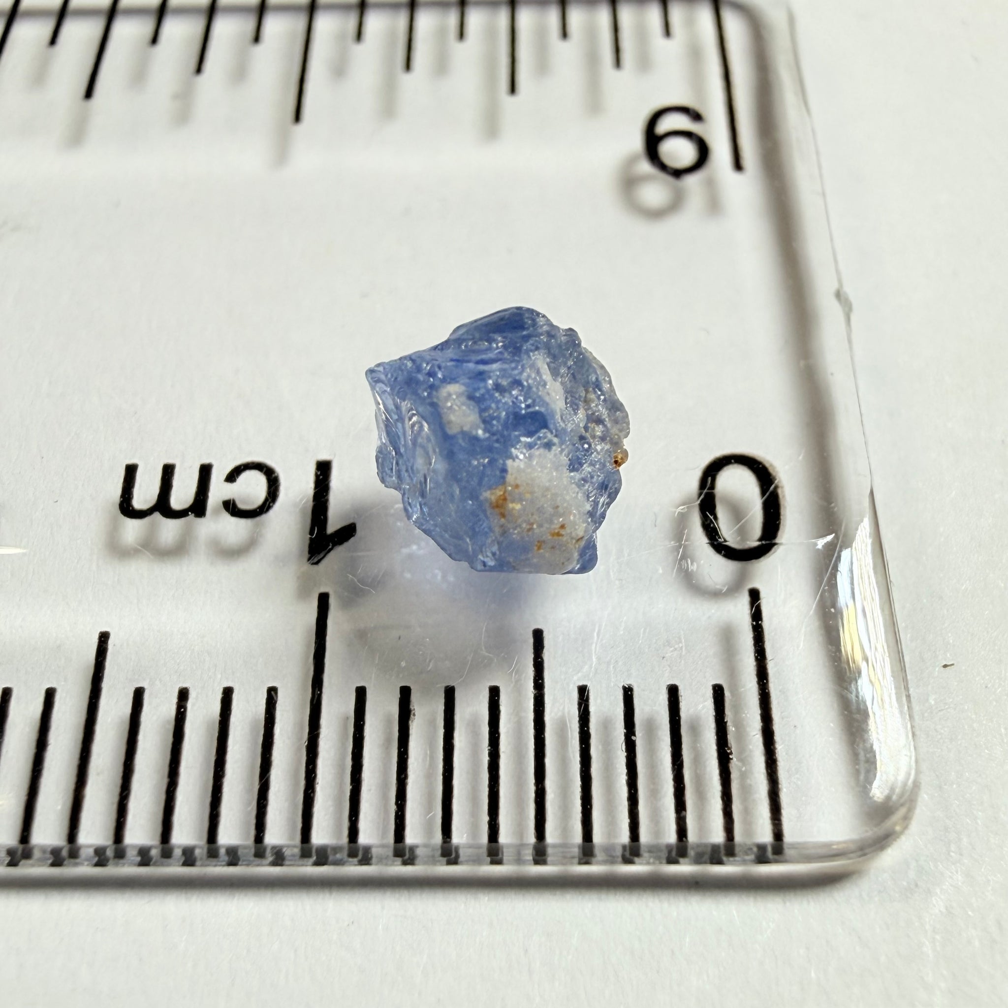 Umba Sapphire, 1.45ct, Umba Valley, Tanzania, Untreated Unheated. Slightly included with some surface gunk that will need removing on preform