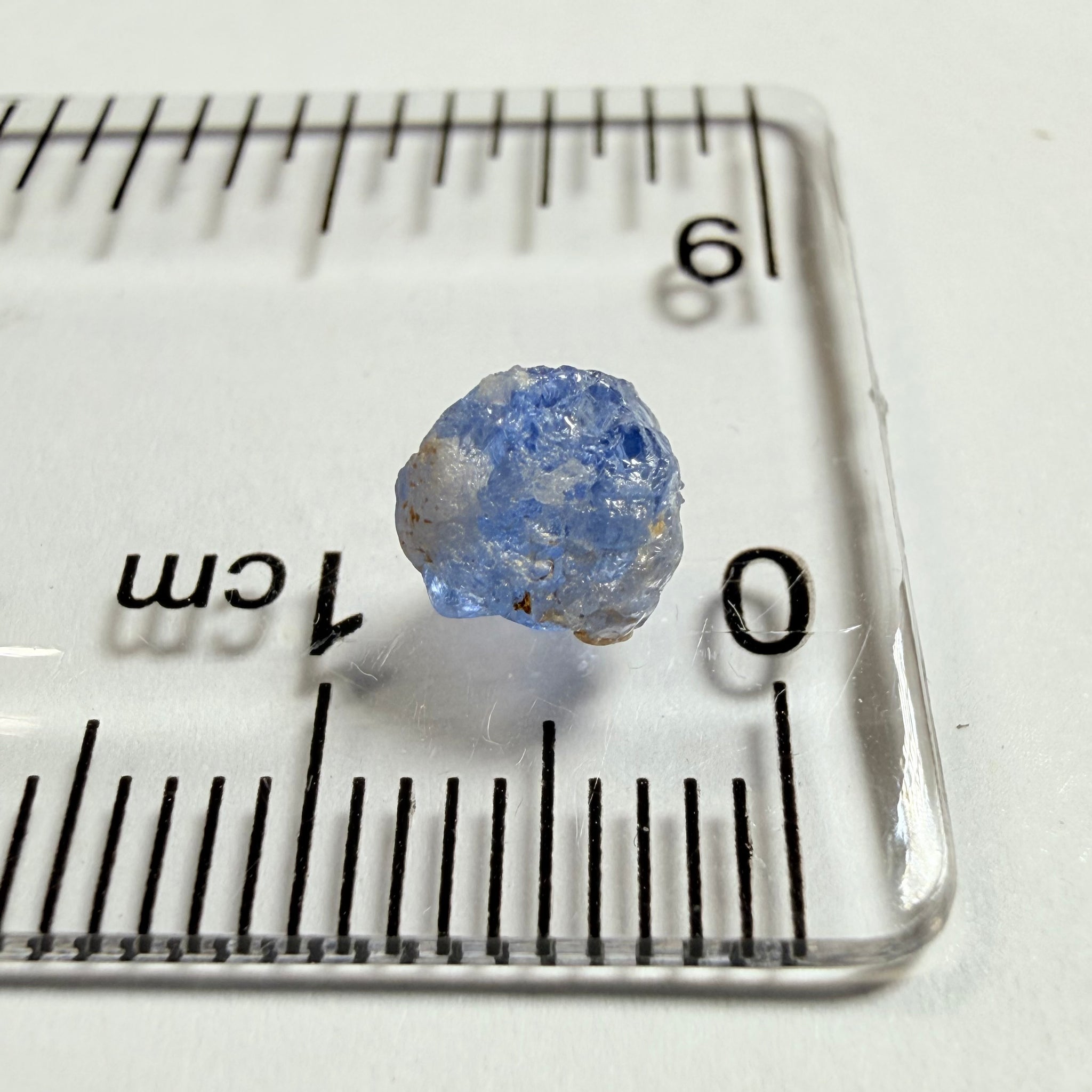 Umba Sapphire, 1.45ct, Umba Valley, Tanzania, Untreated Unheated. Slightly included with some surface gunk that will need removing on preform