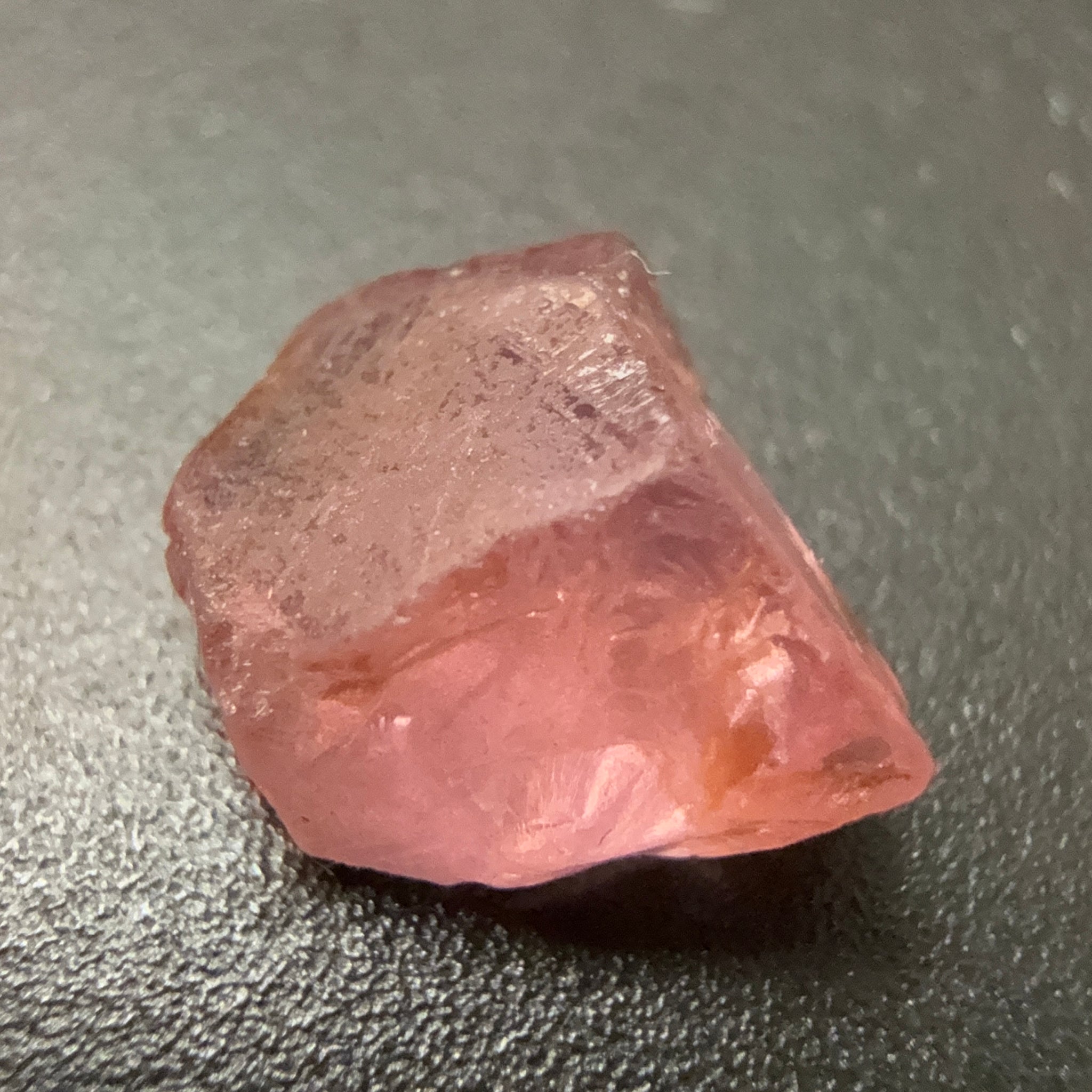 Mahenge Spinel, 3.65ct, Mahenge, Tanzania, Untreated Unheated. Slight crack on one end will come off on preforming, rest slightly milky